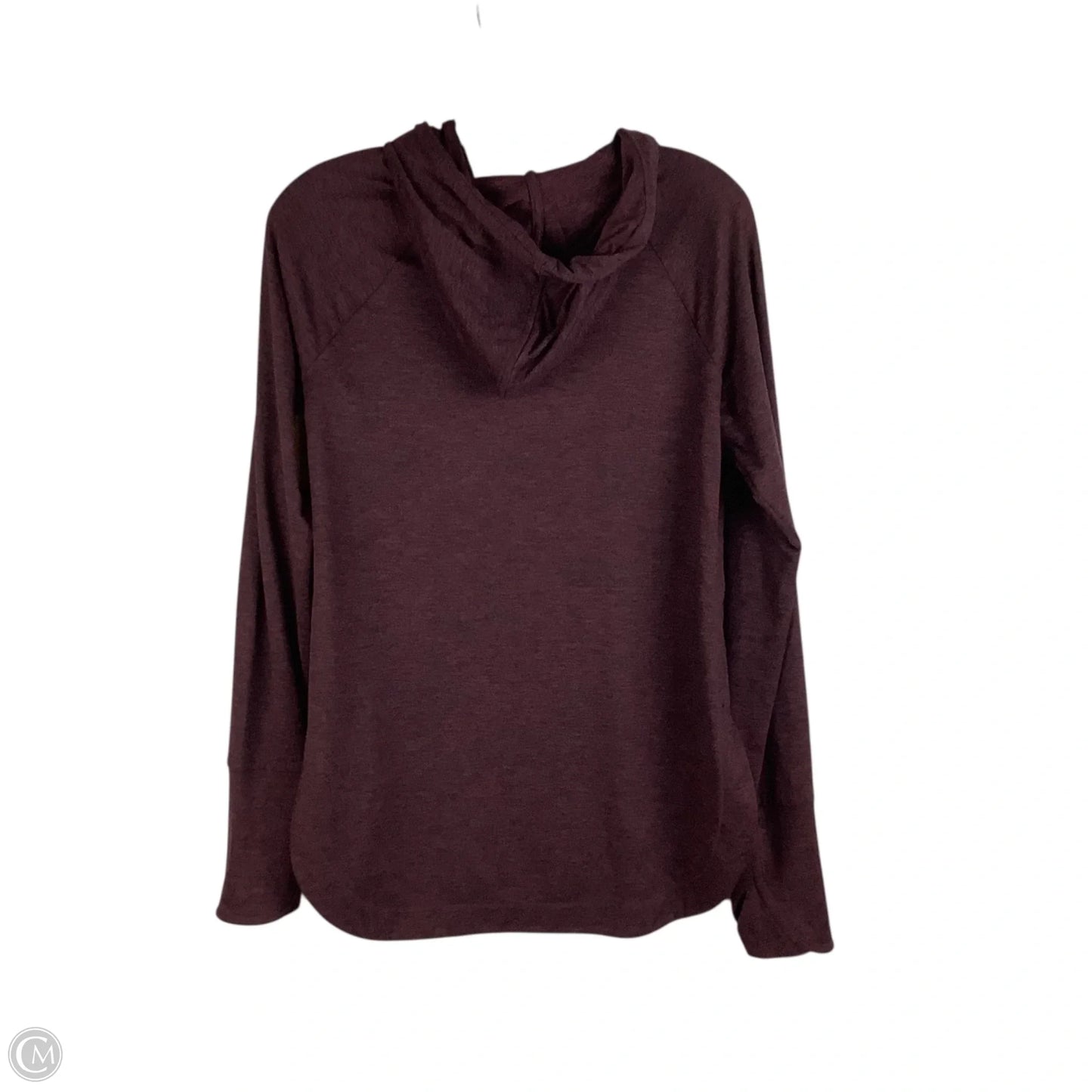 Athletic Top Long Sleeve Hoodie By Athleta In Purple, Size: S