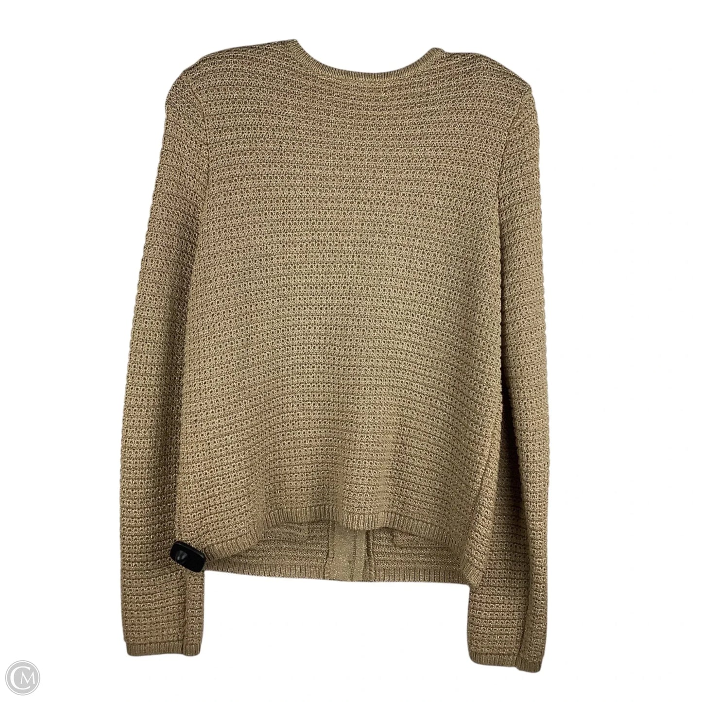 Sweater Cardigan By Talbots In Tan, Size: S