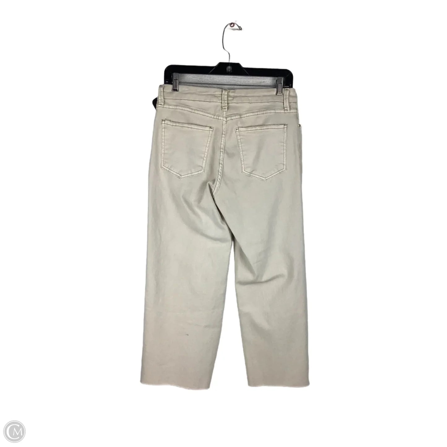 Jeans Straight By Kut In Cream Denim, Size: 6