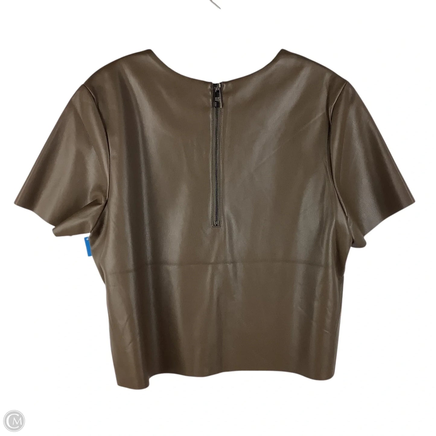 Top Short Sleeve By Steve Madden In Brown, Size: M