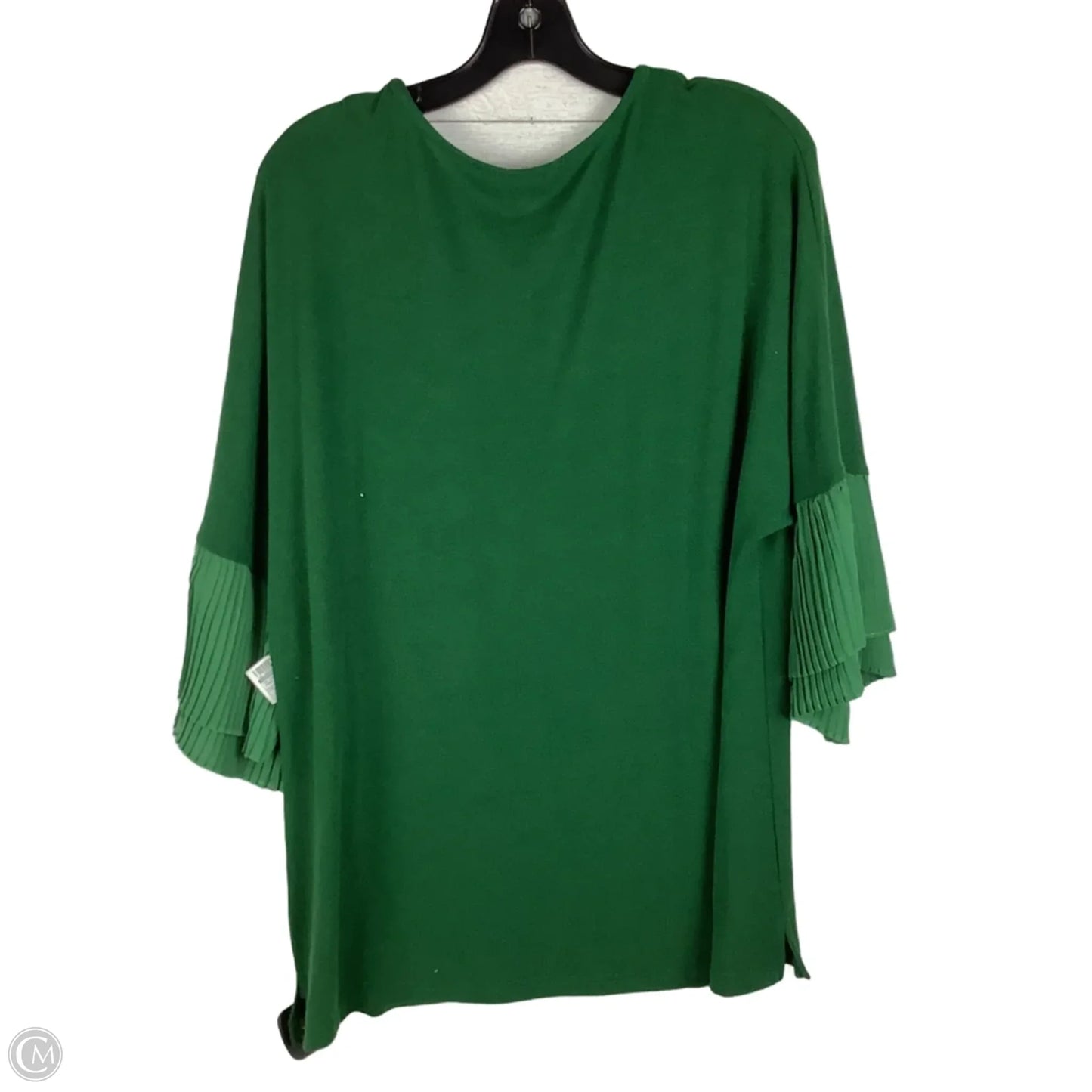 Top Long Sleeve By Suzanne Betro In Green, Size: L