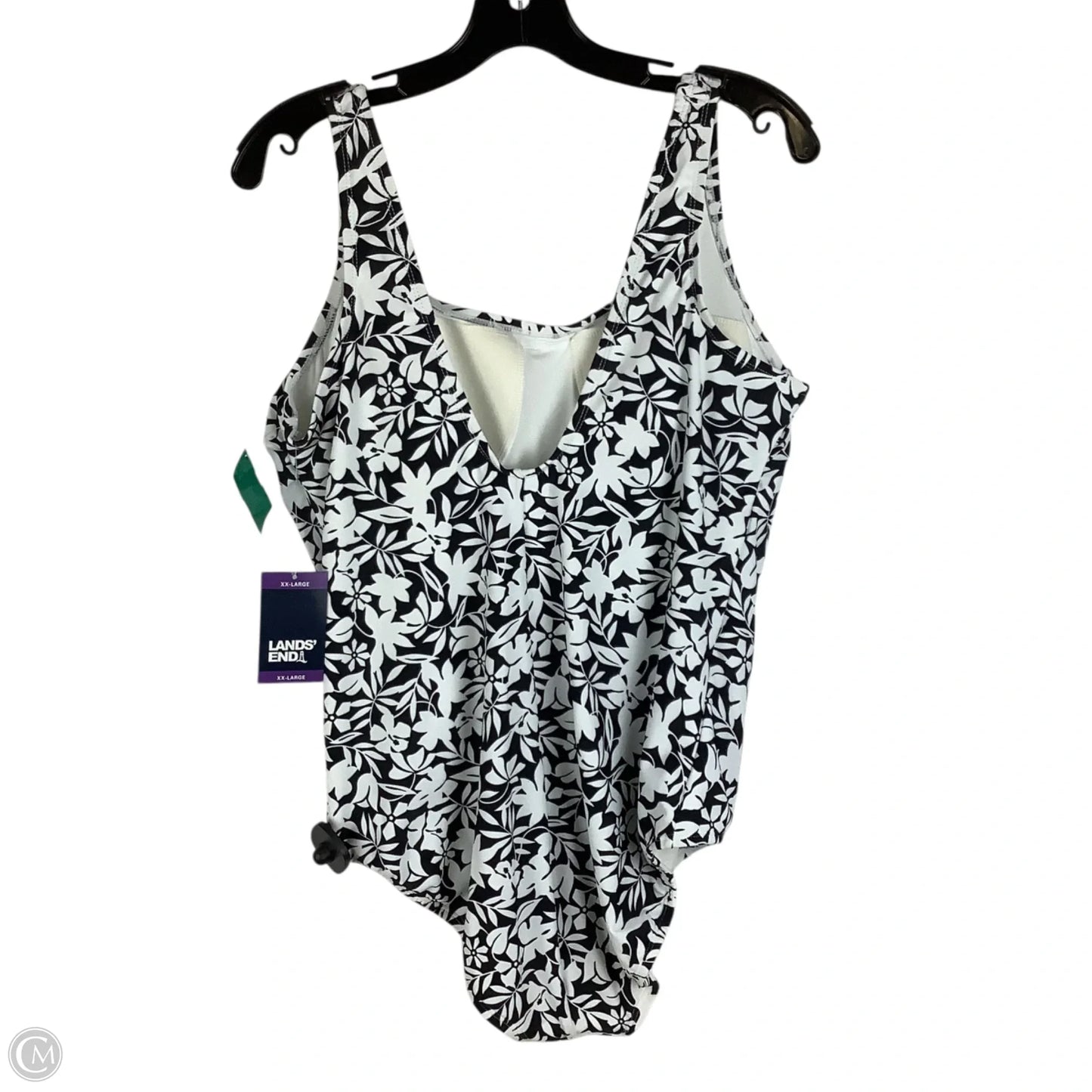 Swimsuit By Lands End In Black & White, Size: Xxl