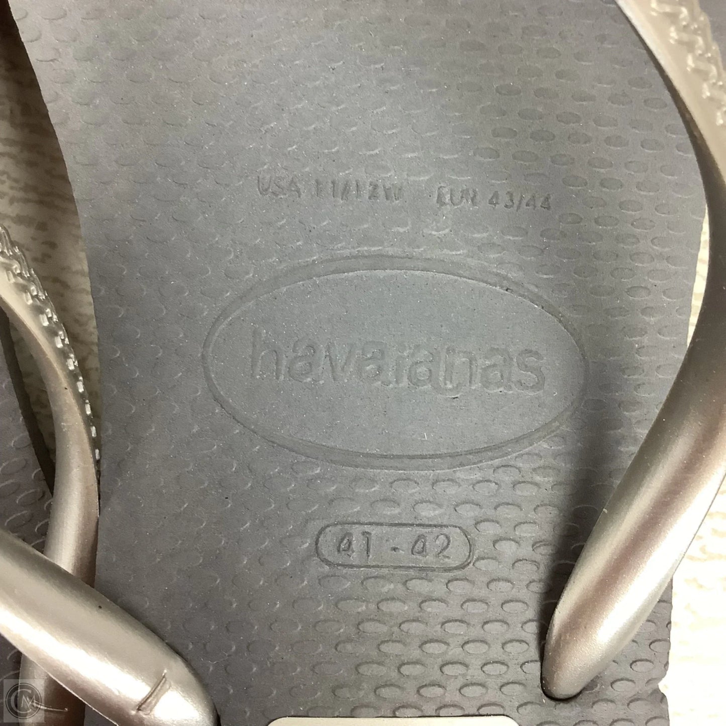 Sandals Flip Flops By Havaianas In Grey, Size: 11