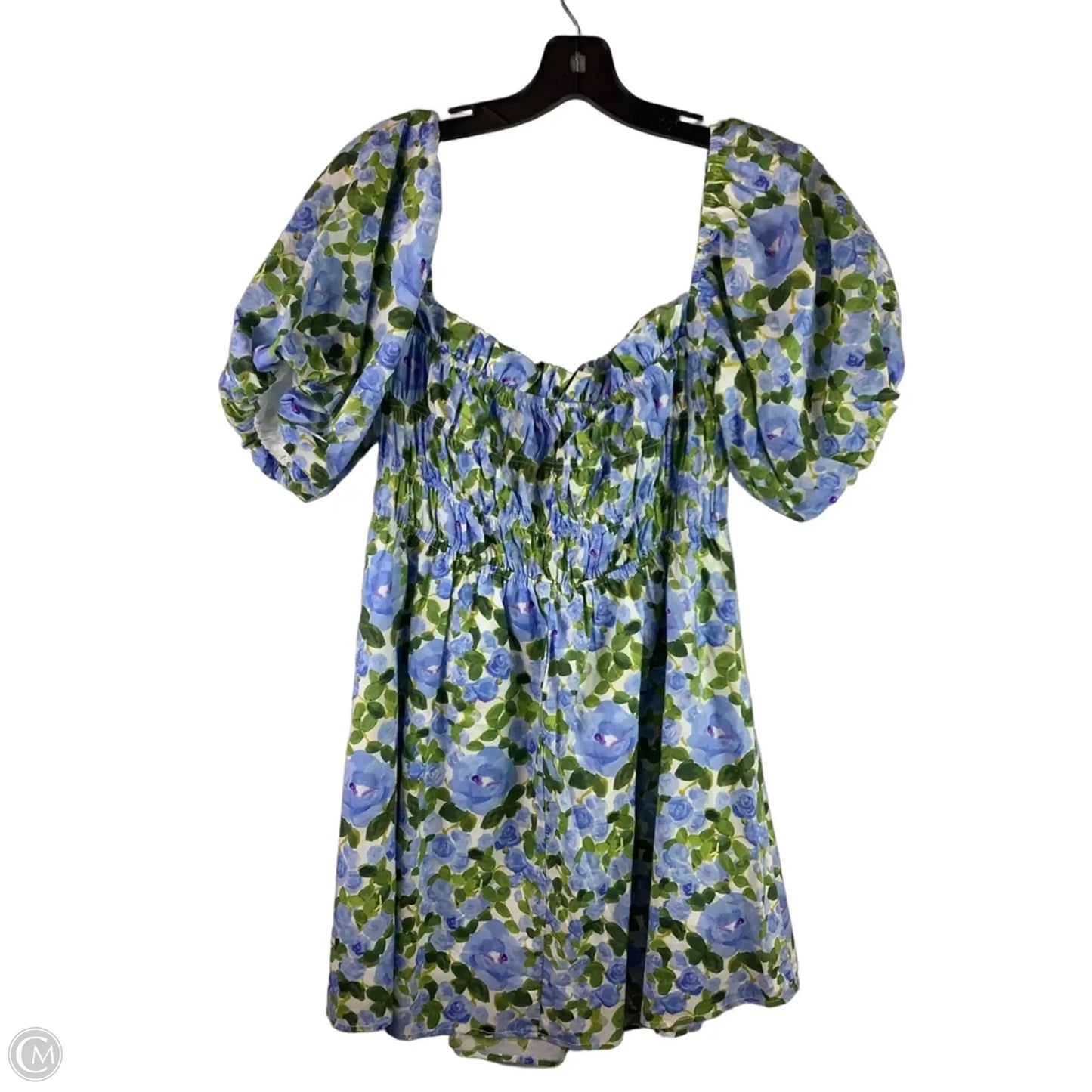 Dress Casual Short By Pink Lily In Blue, Size: M