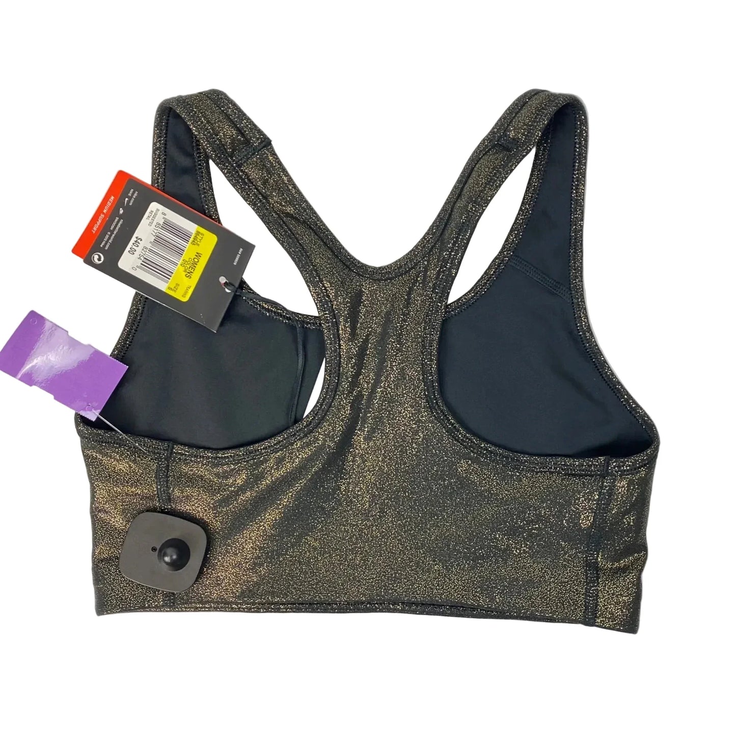 Athletic Bra By Nike Apparel In Gold, Size: S