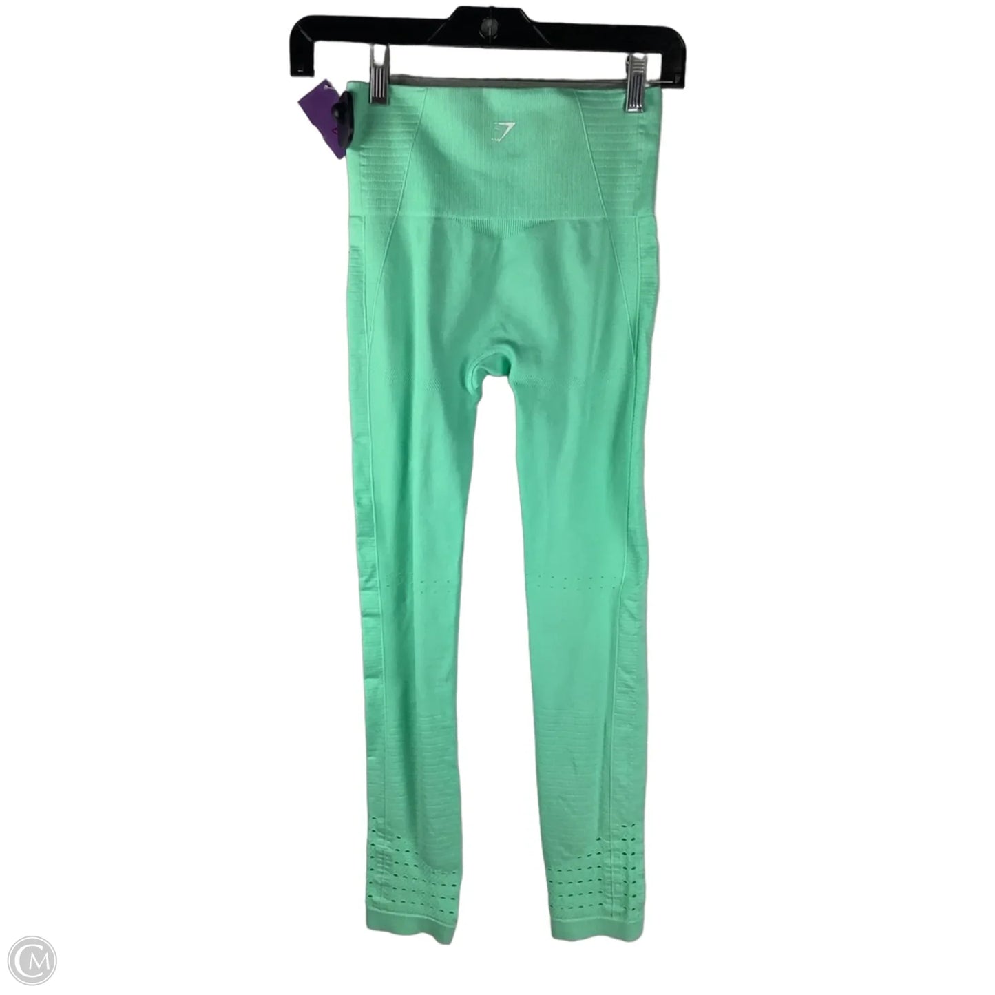 Athletic Leggings By Gym Shark In Green, Size: Xs