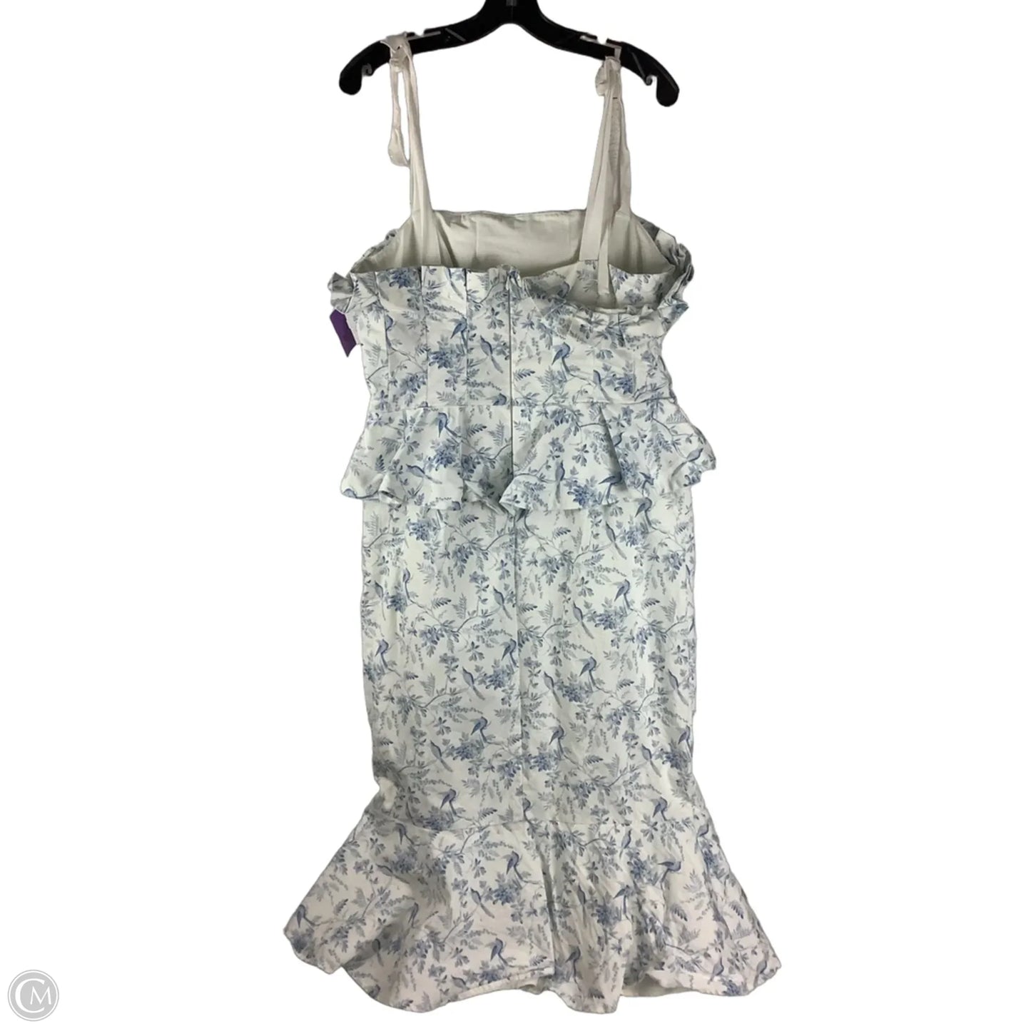 Dress Party Midi By Antonio Melani In Blue & White, Size: 14