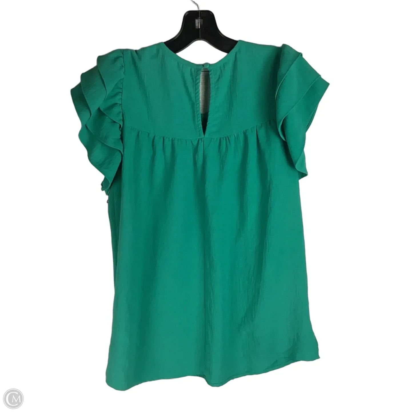 Top Short Sleeve By Oddi In Green, Size: S