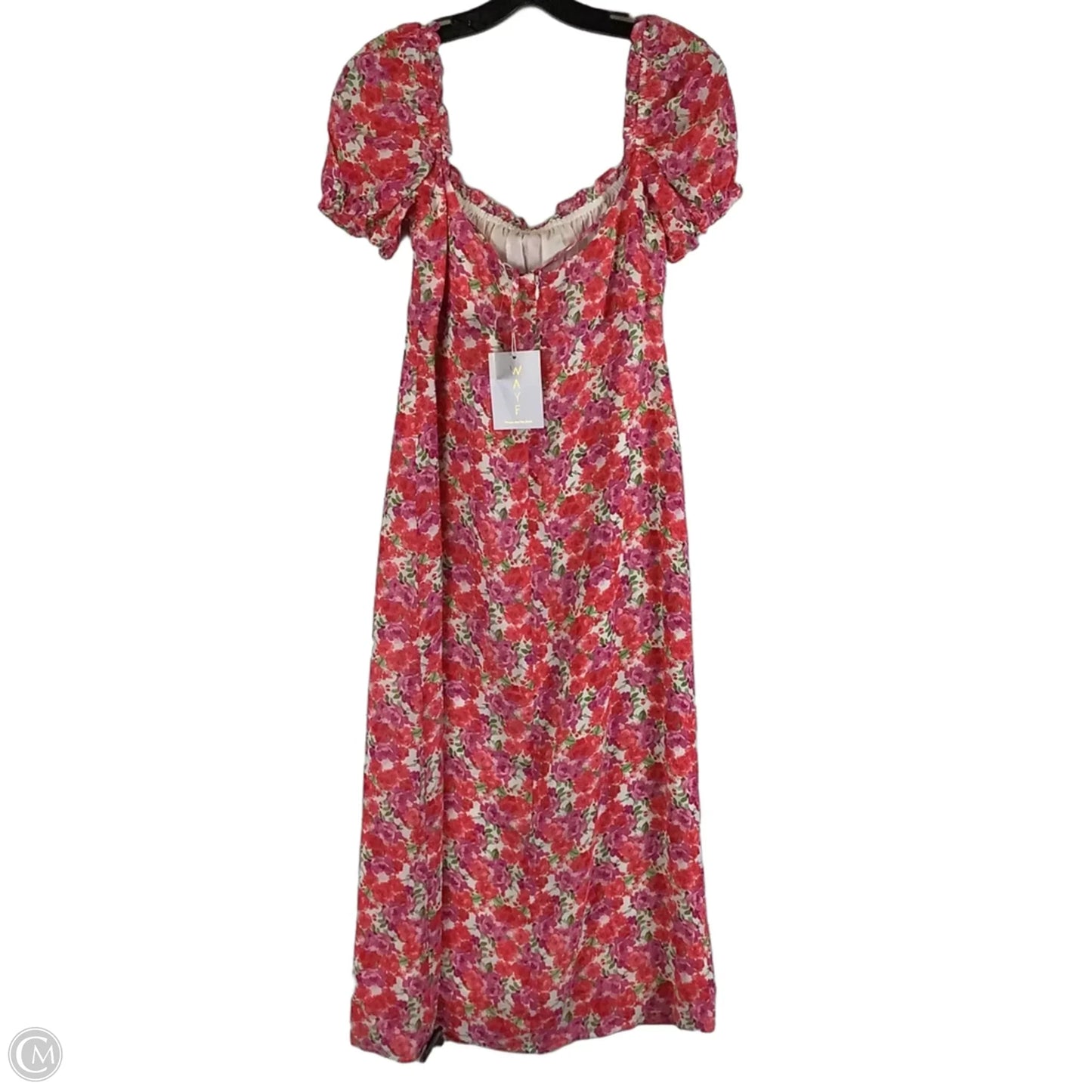 Dress Party Midi By Wayf In Floral Print, Size: Xs