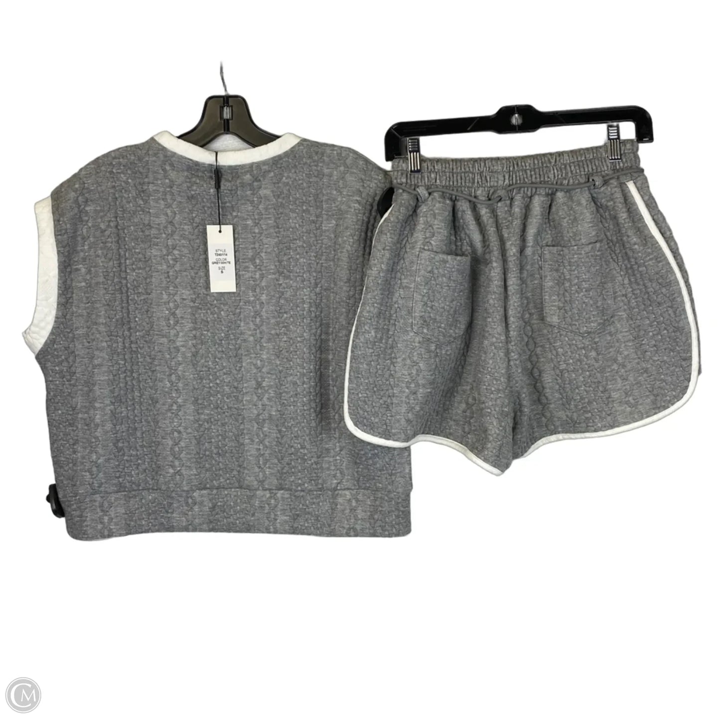 Shorts Set By Why Dress In Grey, Size: S