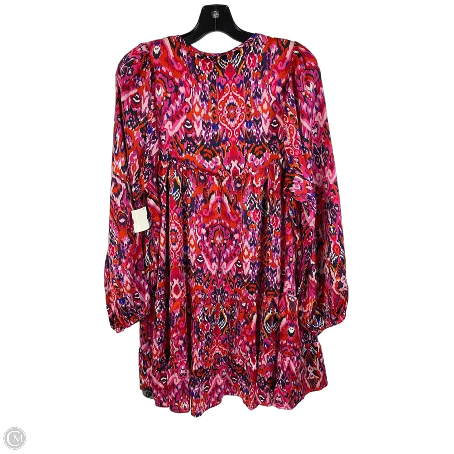 Dress Casual Short By Tcec In Pink & Red, Size: L