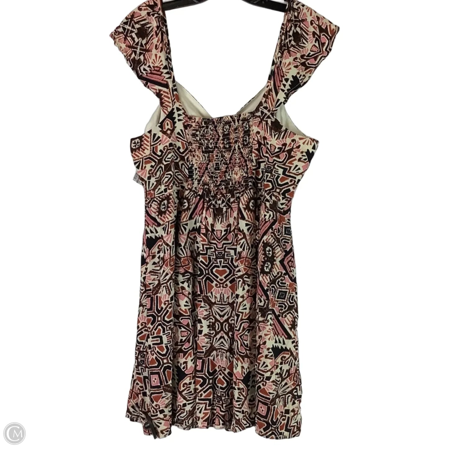 Dress Casual Short By Xhilaration In Pink & Tan, Size: Xl