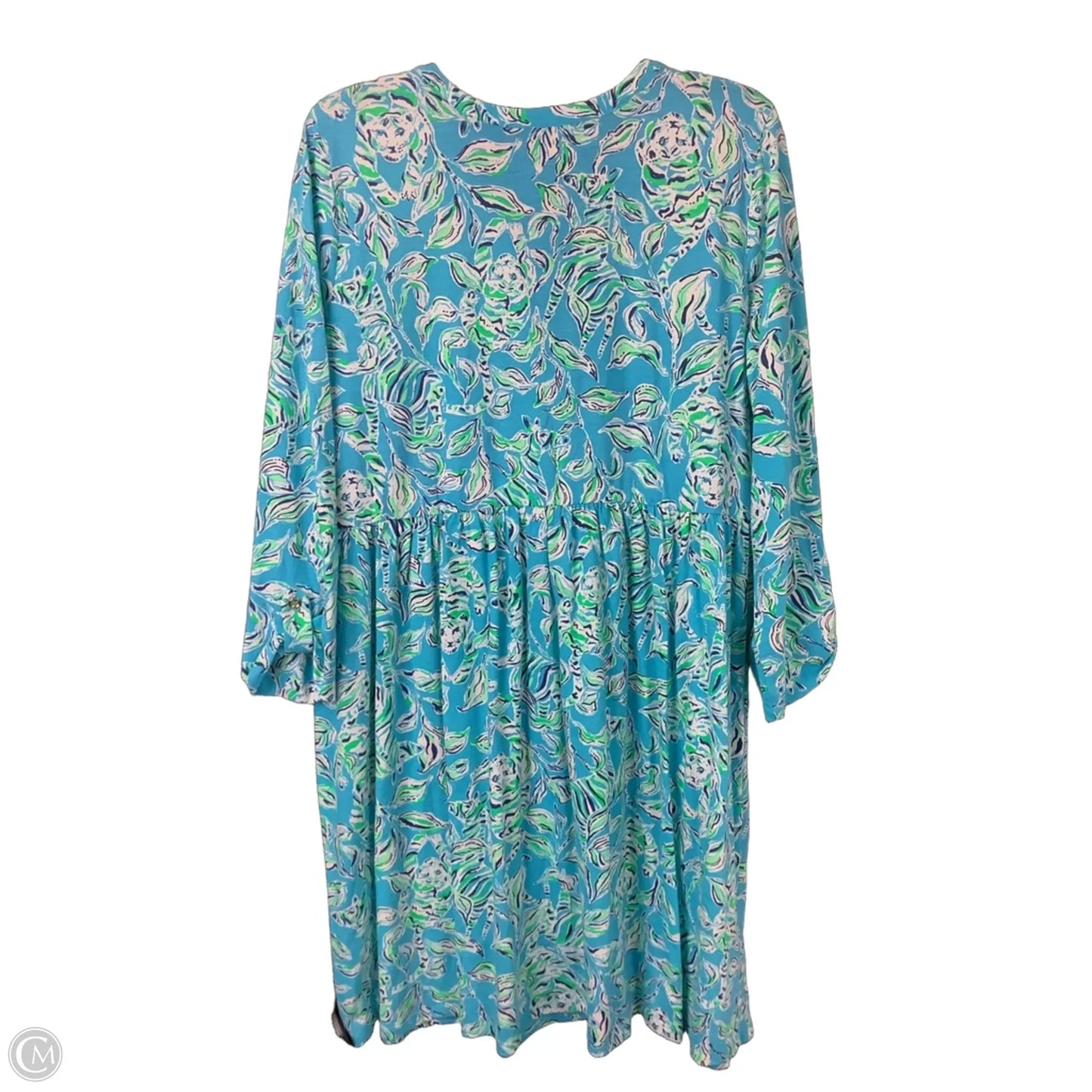 Dress Designer By Lilly Pulitzer In Blue & Green, Size: Xl