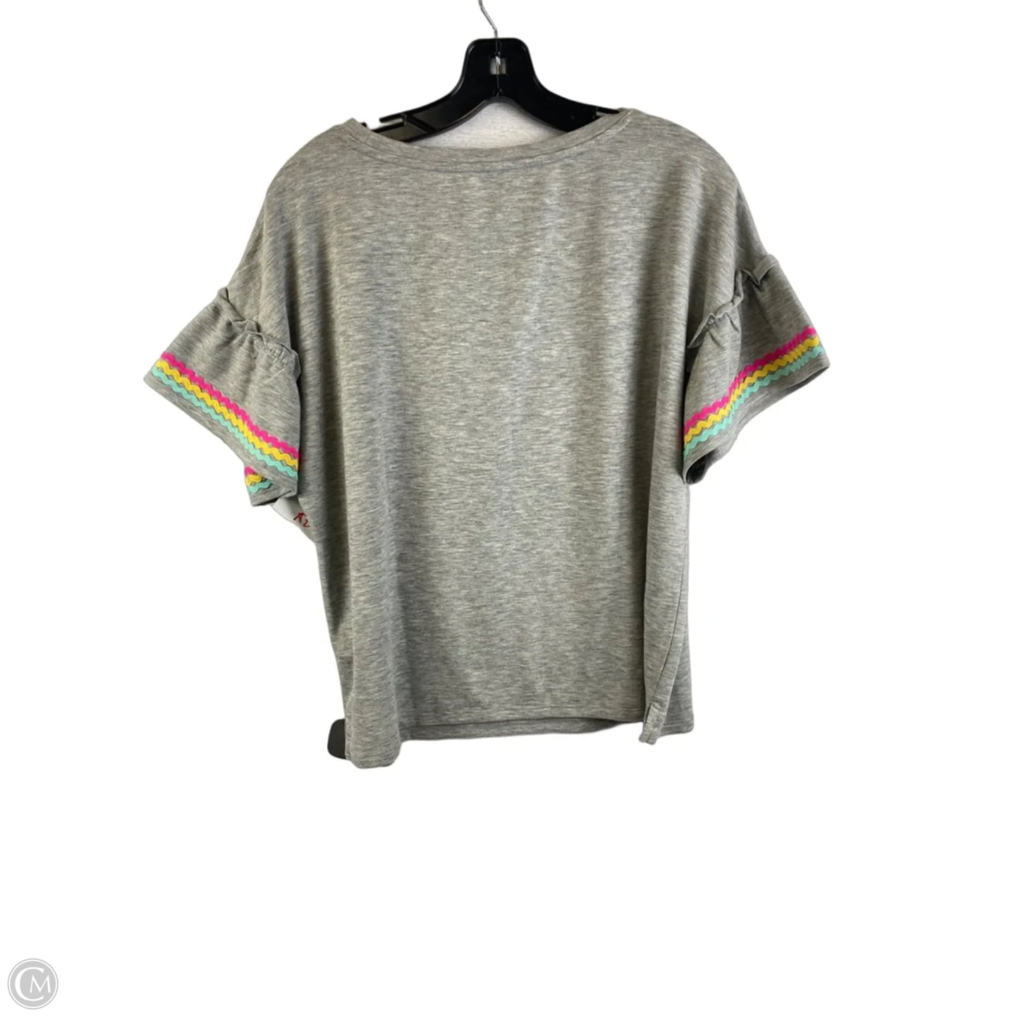 Top Short Sleeve By Crown And Ivy In Grey, Size: M