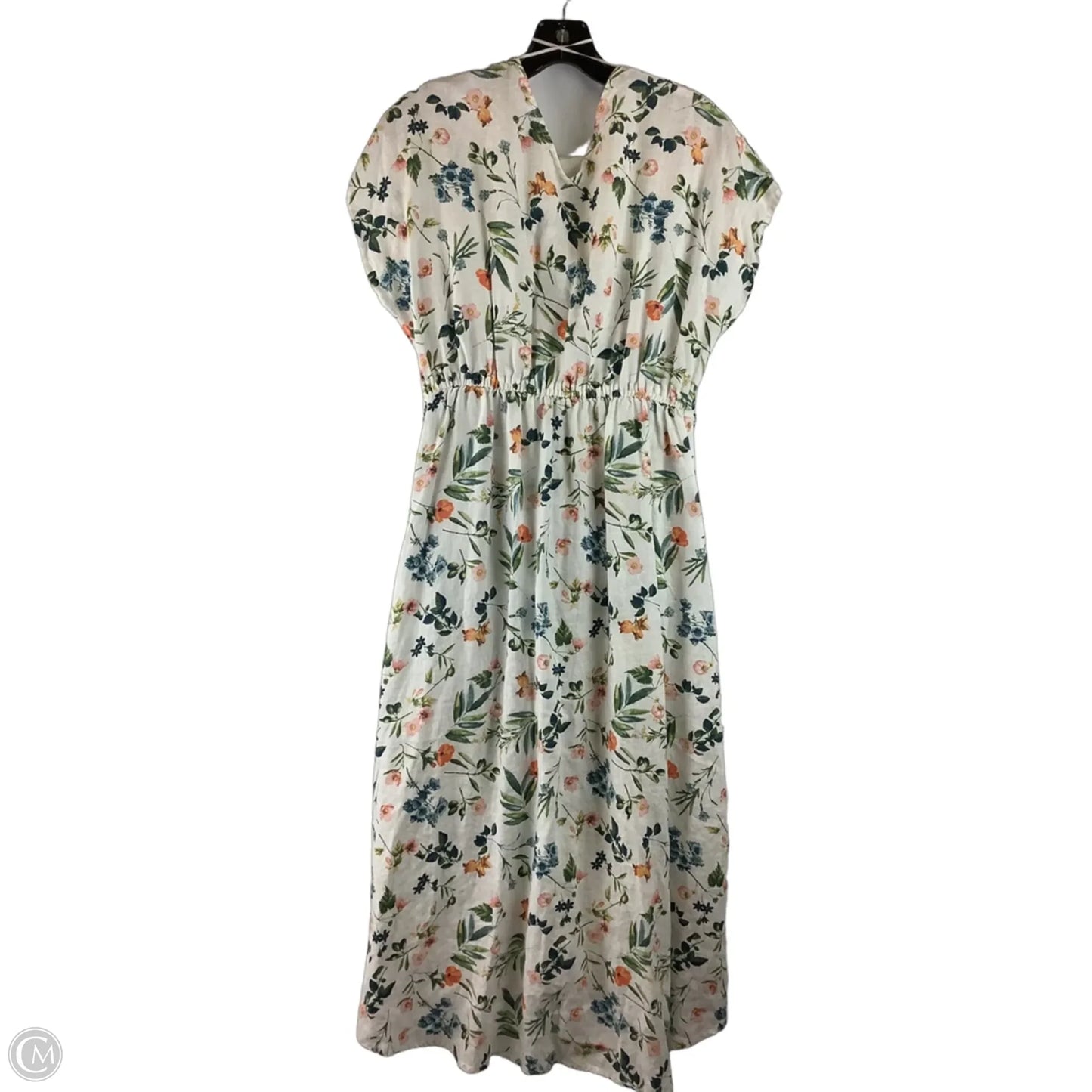 Dress Casual Maxi By Saks Fifth Avenue In Floral Print, Size: L