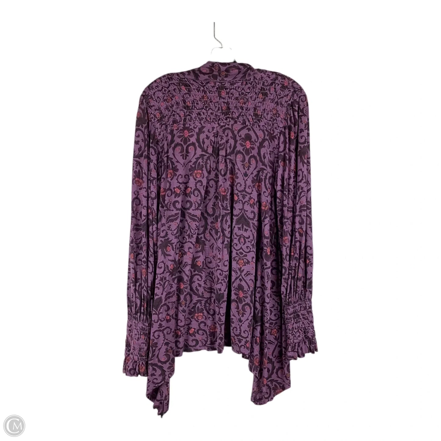 Top Long Sleeve By Free People In Purple, Size: M