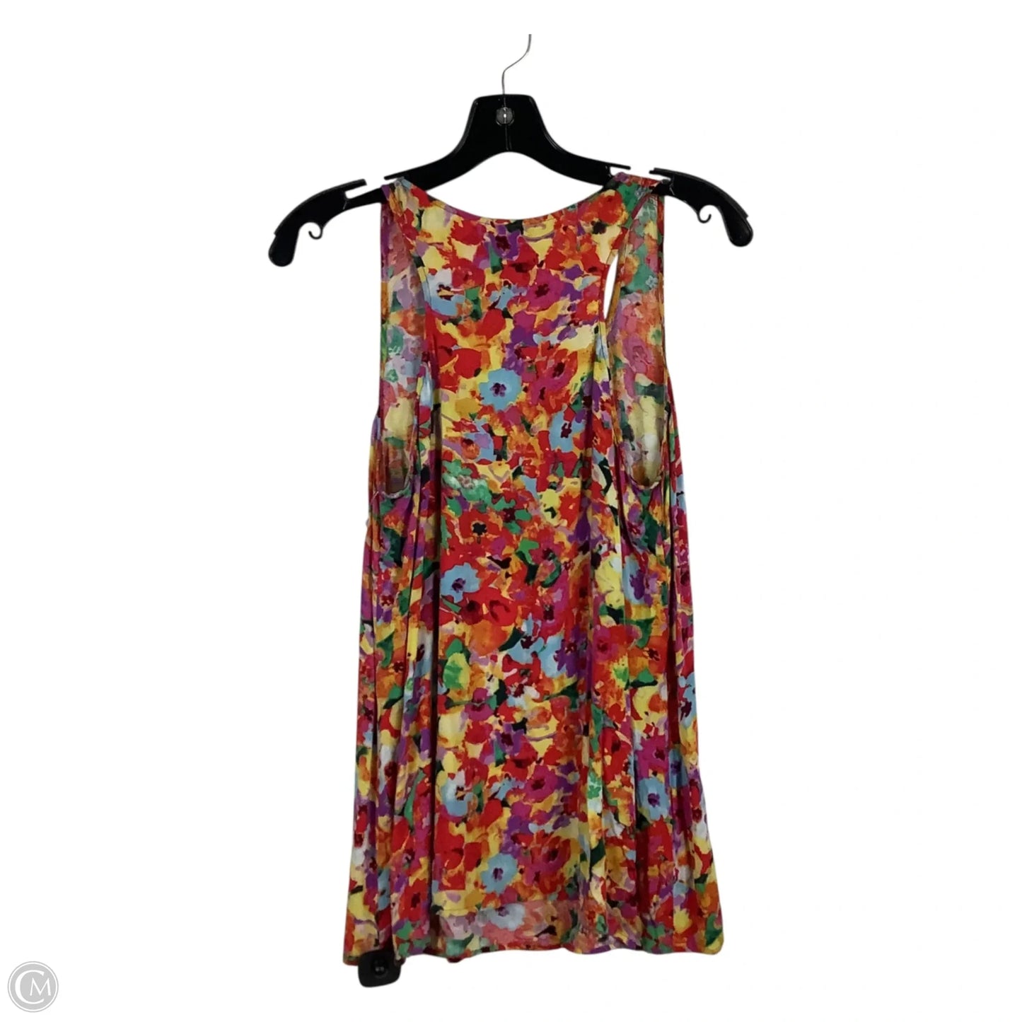 Top Sleeveless By Cabi In Floral Print, Size: M