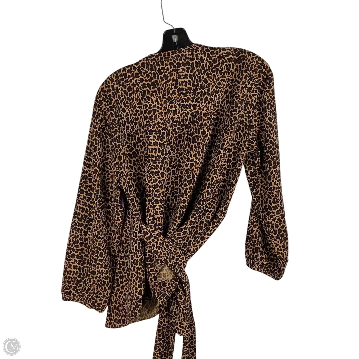 Top Long Sleeve By J. Crew In Animal Print, Size: M