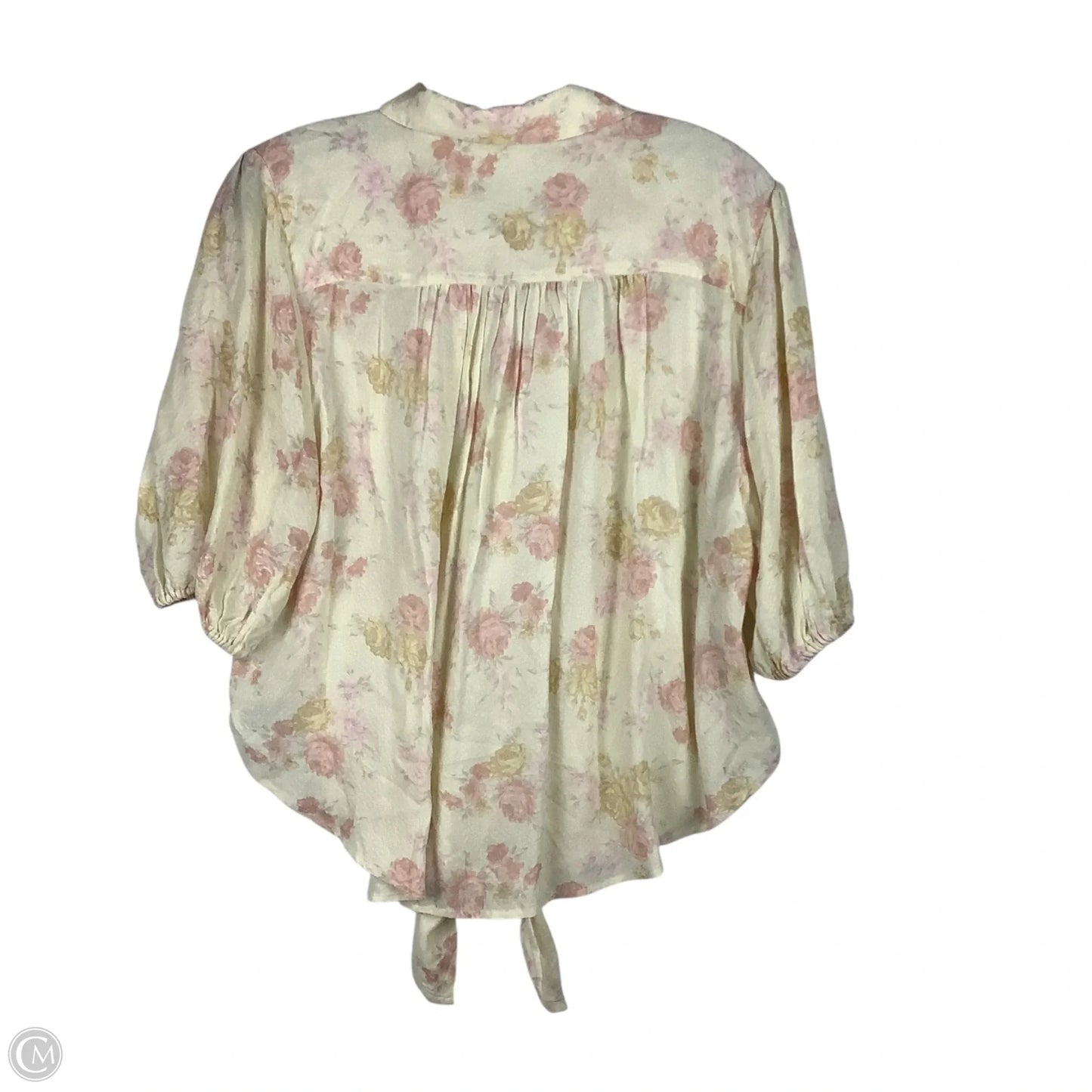 Top Short Sleeve By Free People In Floral Print, Size: M