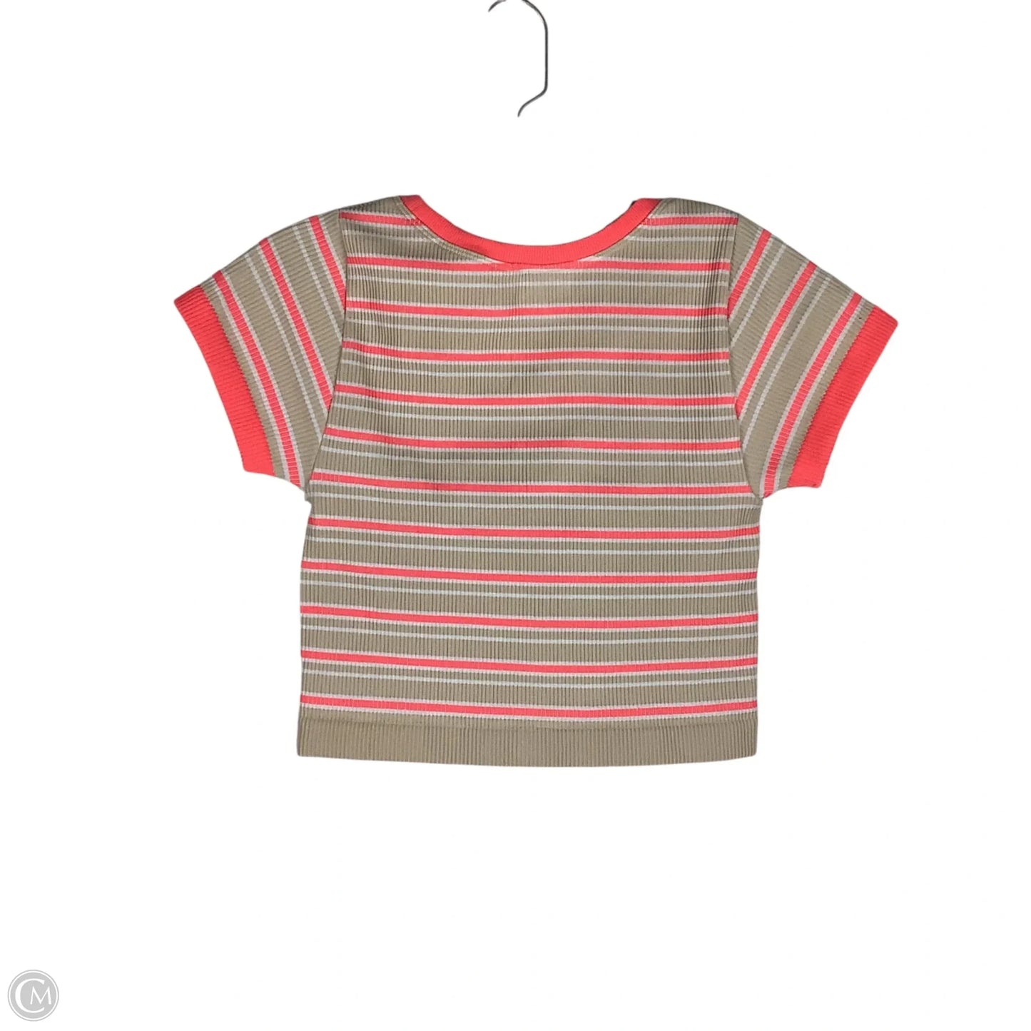 Top Short Sleeve By Aerie In Pink, Size: M