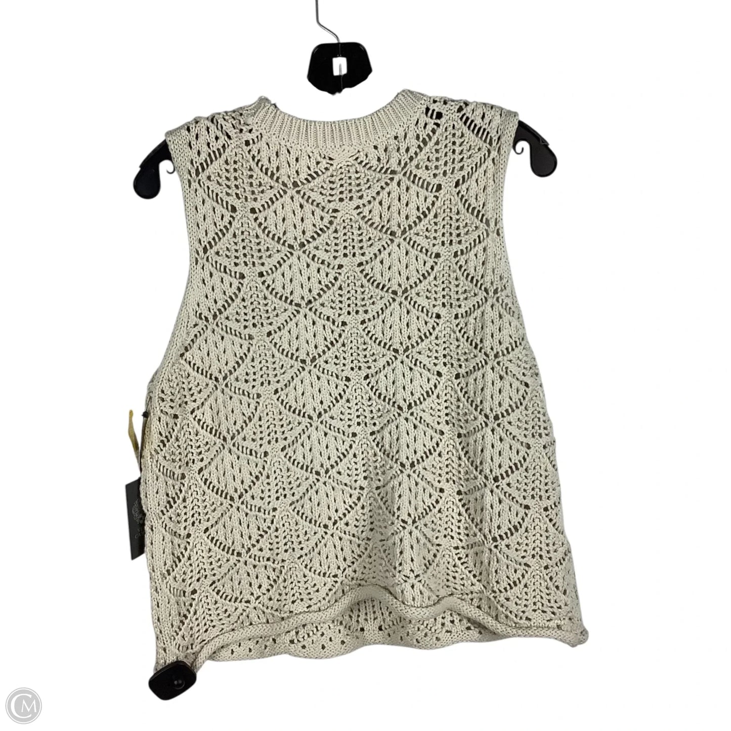 Vest Sweater By Vince Camuto In Cream, Size: Xl