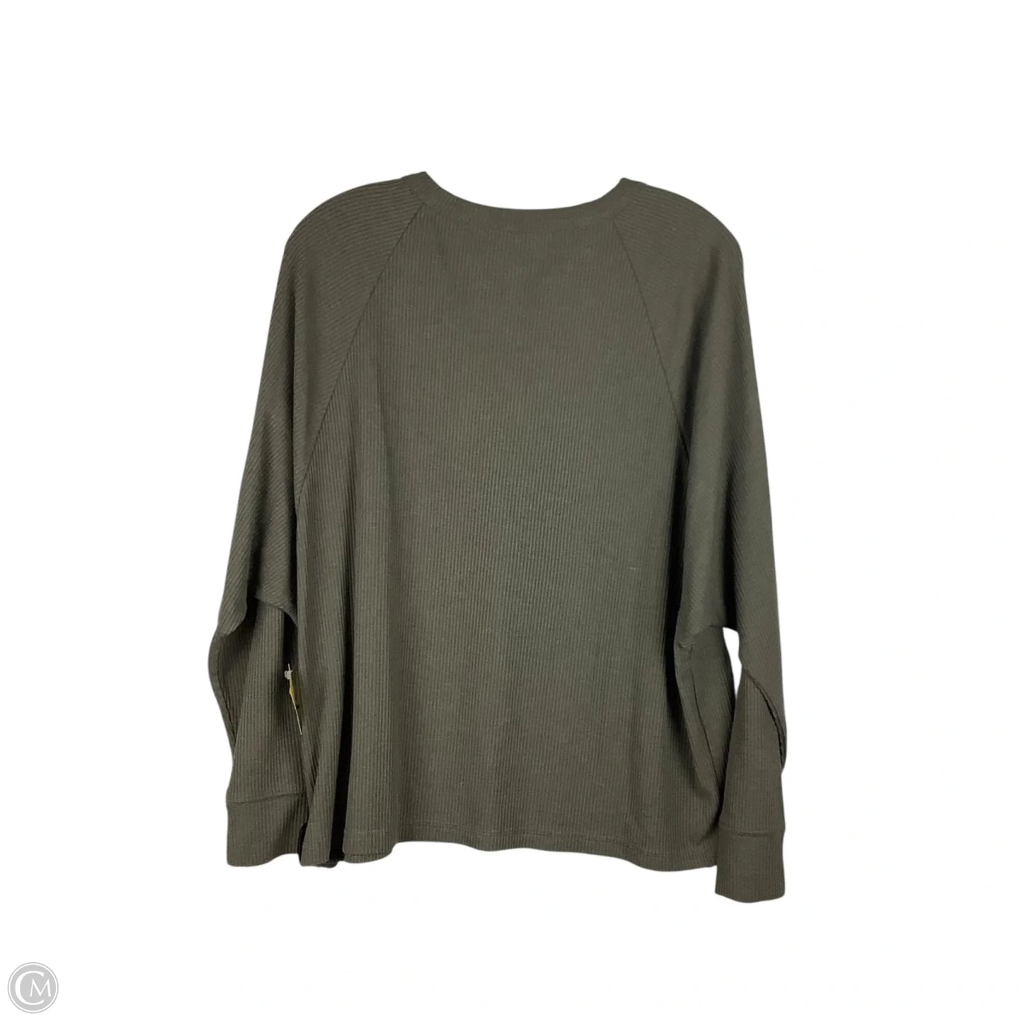 Top Long Sleeve By Anthropologie In Green, Size: L