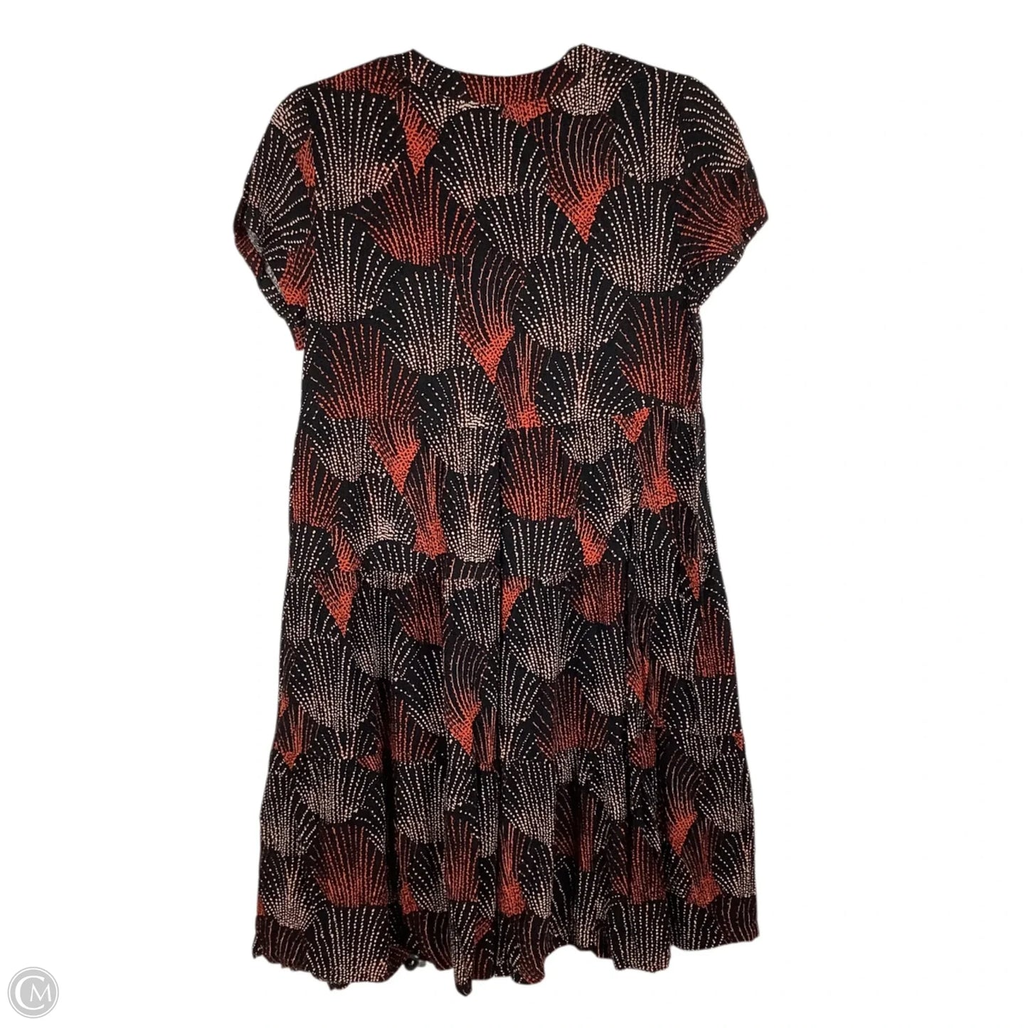 Dress Casual Short By Maeve In Black & Orange, Size: S