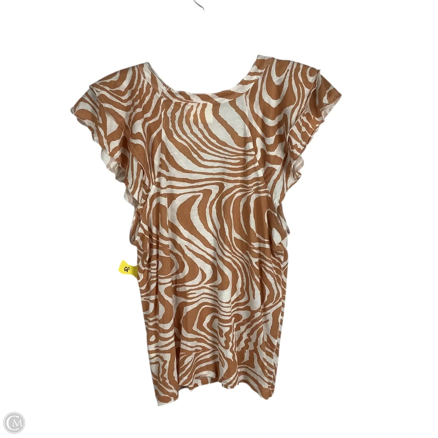 Top Short Sleeve By Maeve In Orange, Size: M