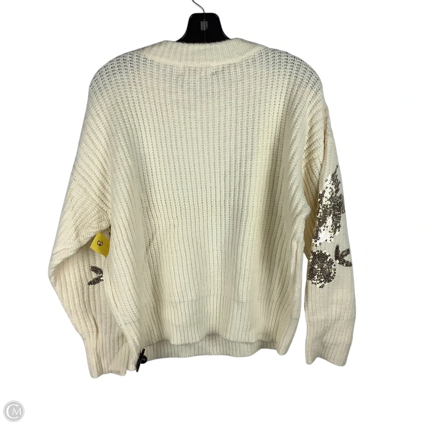 Sweater By Cmc In Cream, Size: L