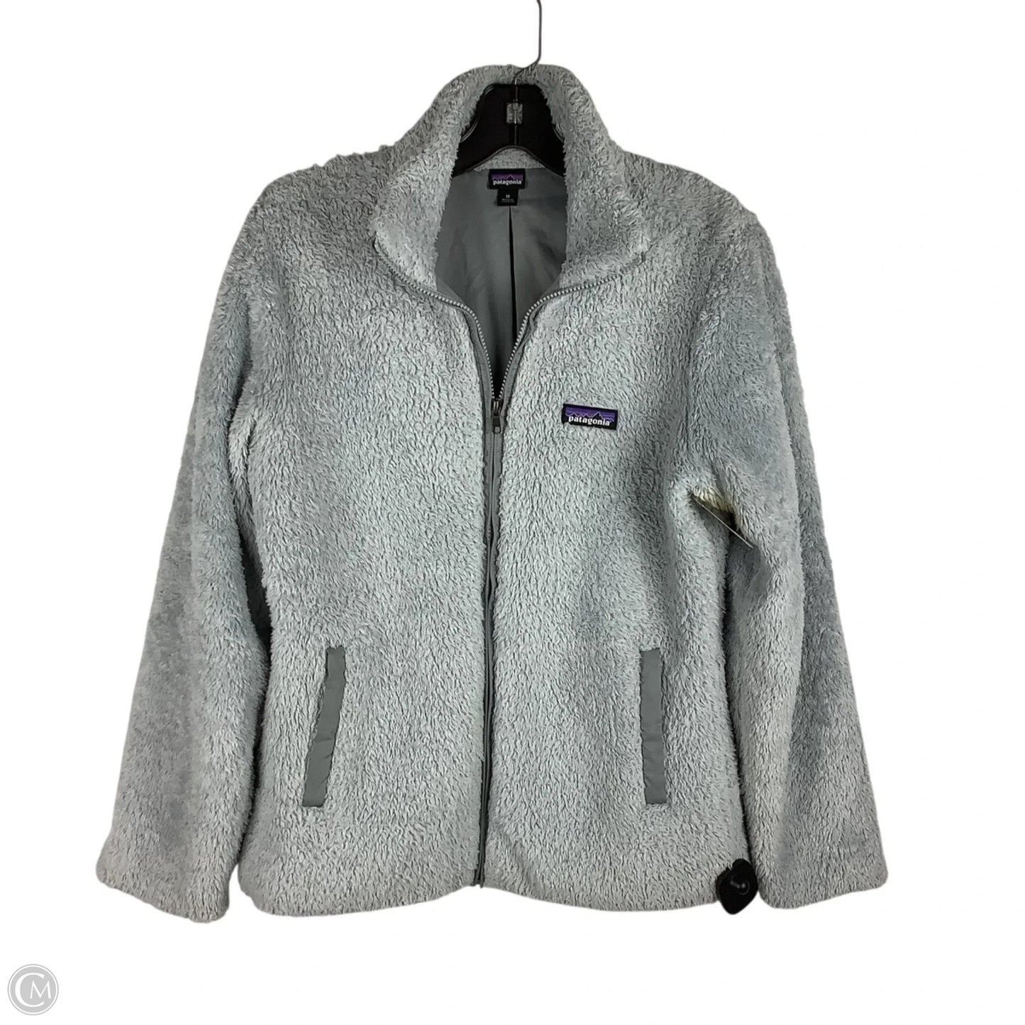 Jacket Fleece By Patagonia In Grey, Size: M