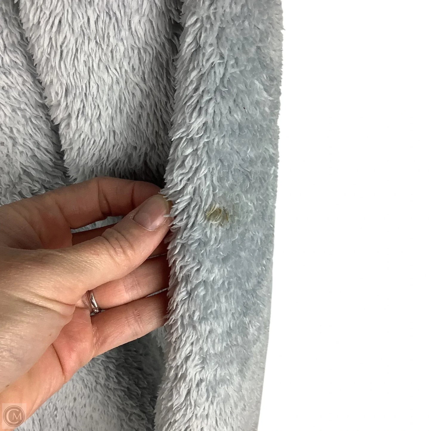 Jacket Fleece By Patagonia In Grey, Size: M