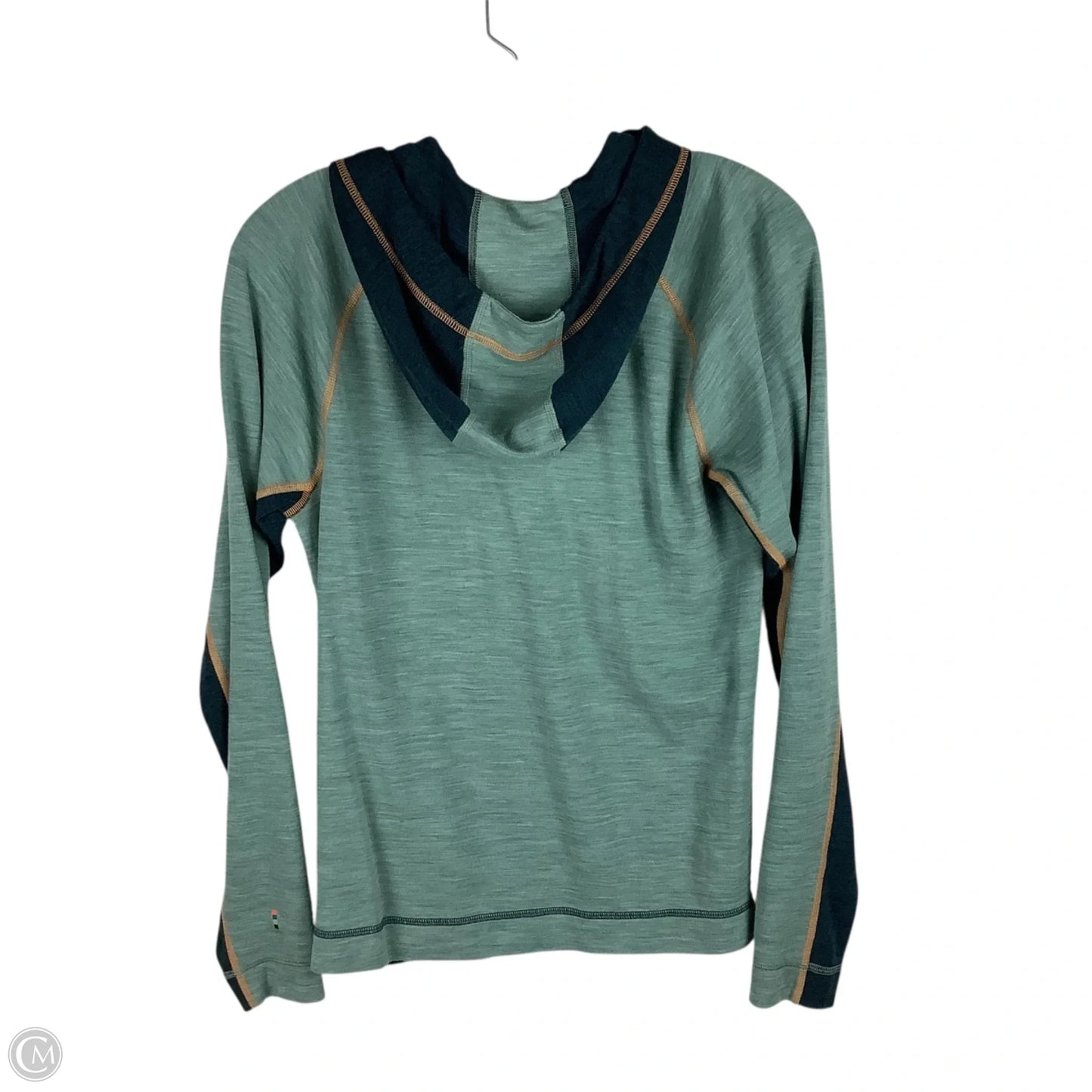 Athletic Sweatshirt Hoodie By Smartwool In Green, Size: M
