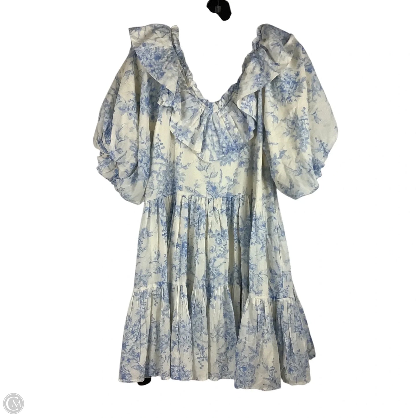 Dress Party Short By &merci In Blue & Cream, Size: S