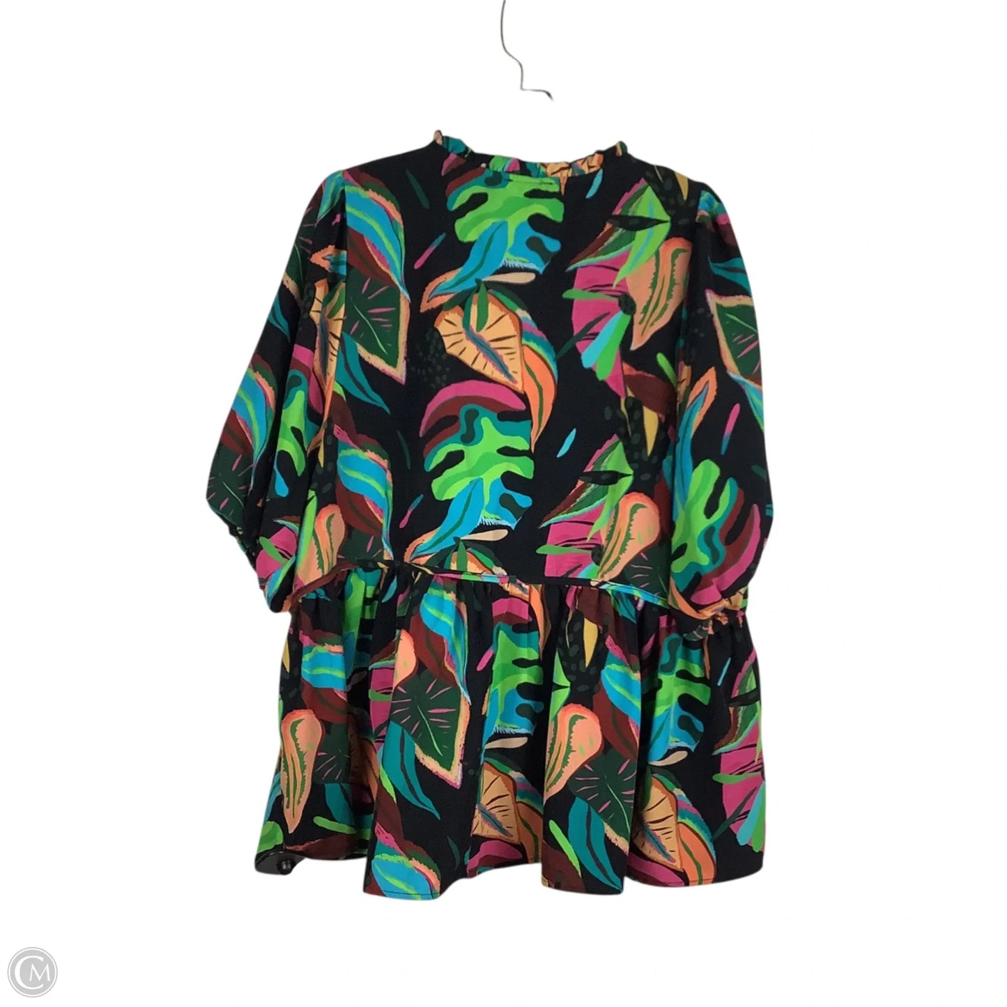 Top Short Sleeve By Umgee In Tropical Print, Size: M