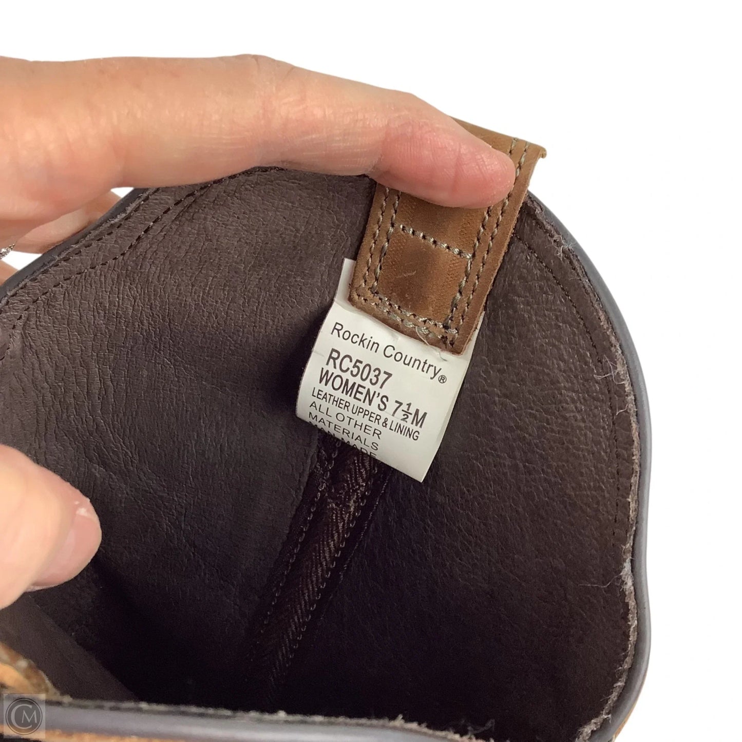 Boots Western By Cmc In Brown, Size: 7.5