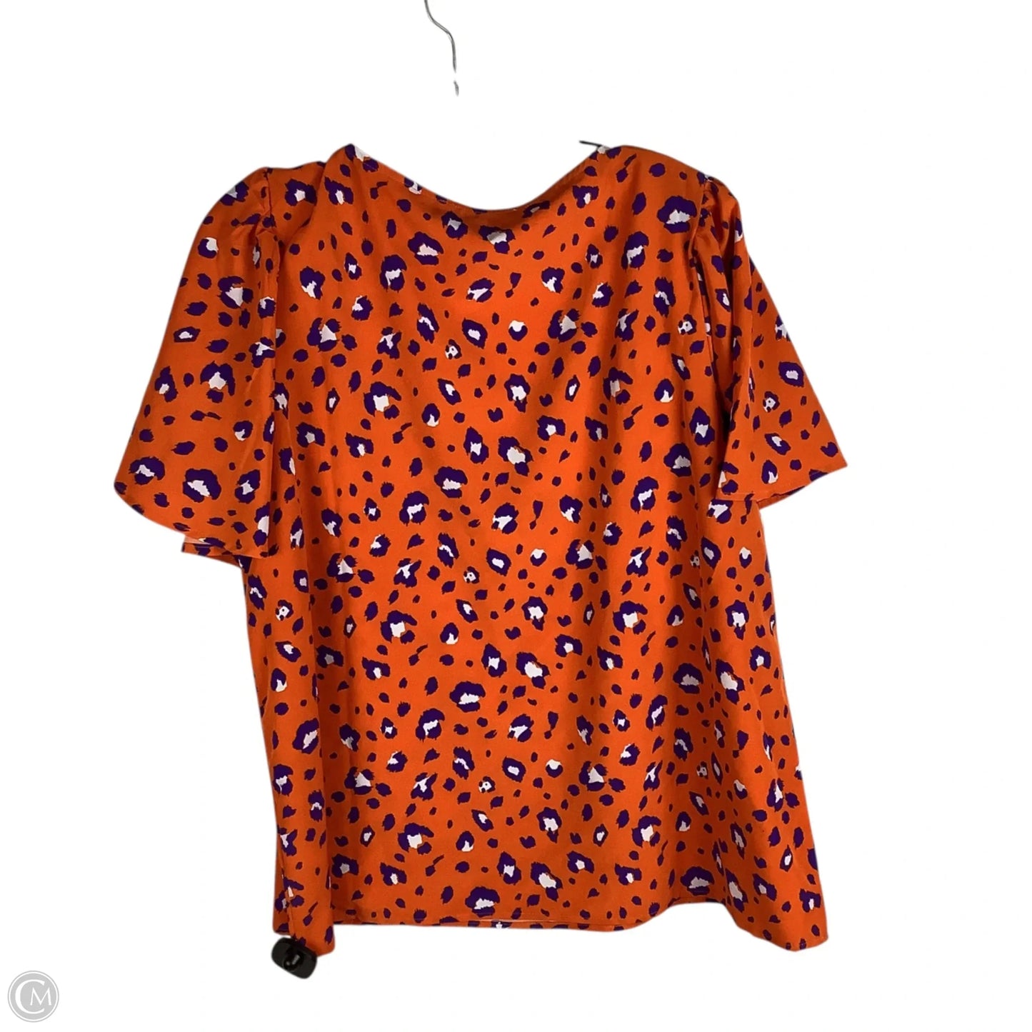 Top Short Sleeve By Michelle Mcdowell In Orange, Size: Xl