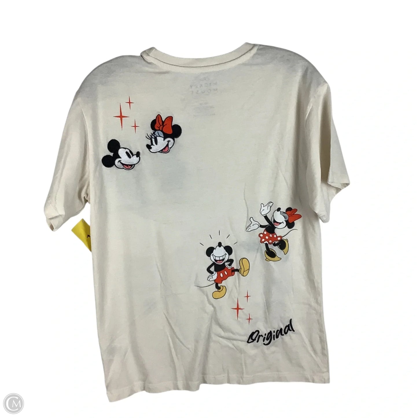 Top Short Sleeve By Disney In Cream, Size: Xs