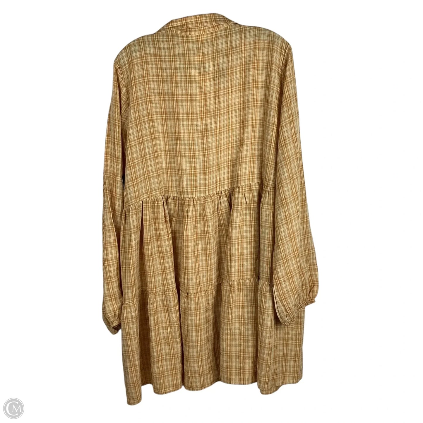 Dress Casual Short By Easel In Yellow, Size: 2x