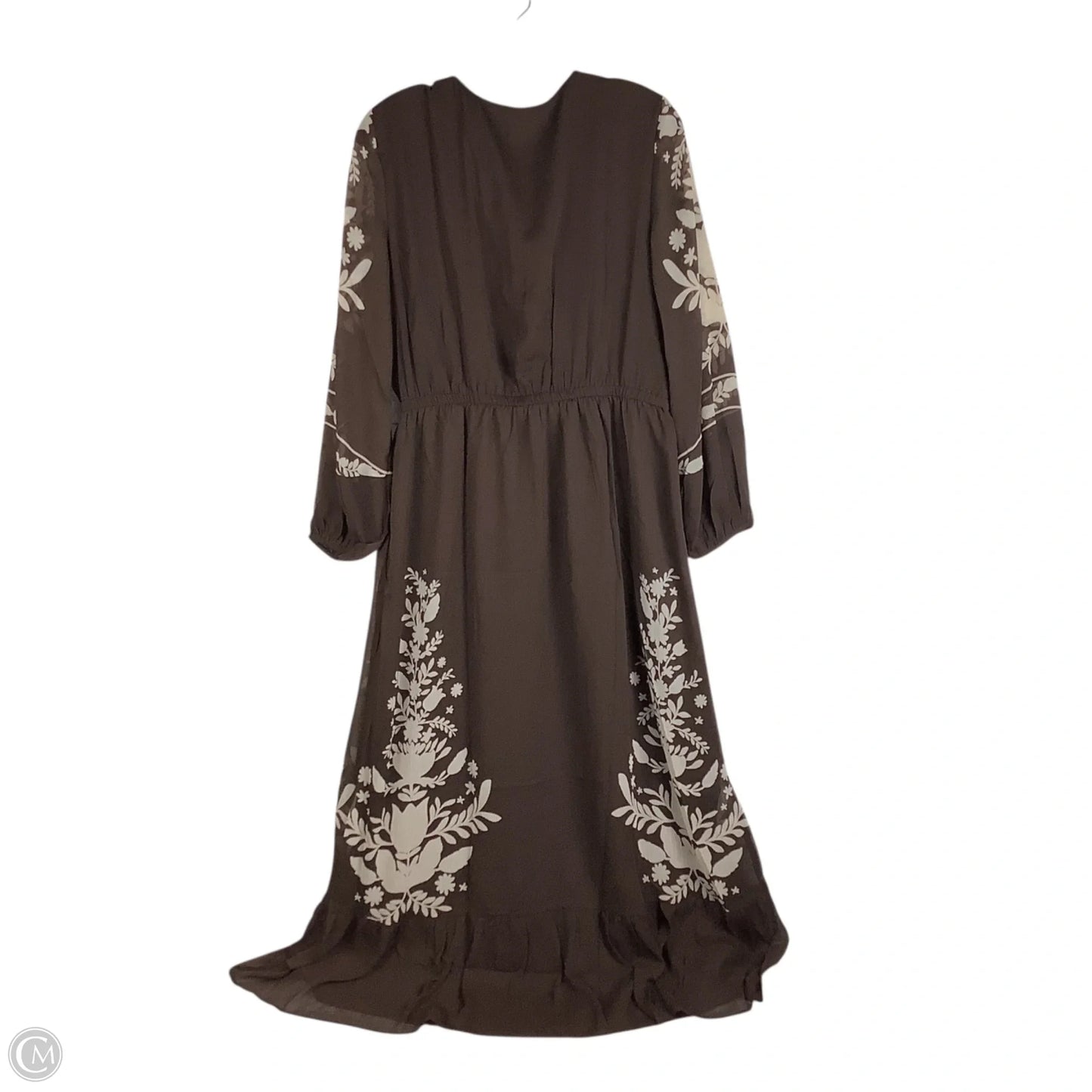 Dress Casual Maxi By Loft In Brown, Size: L