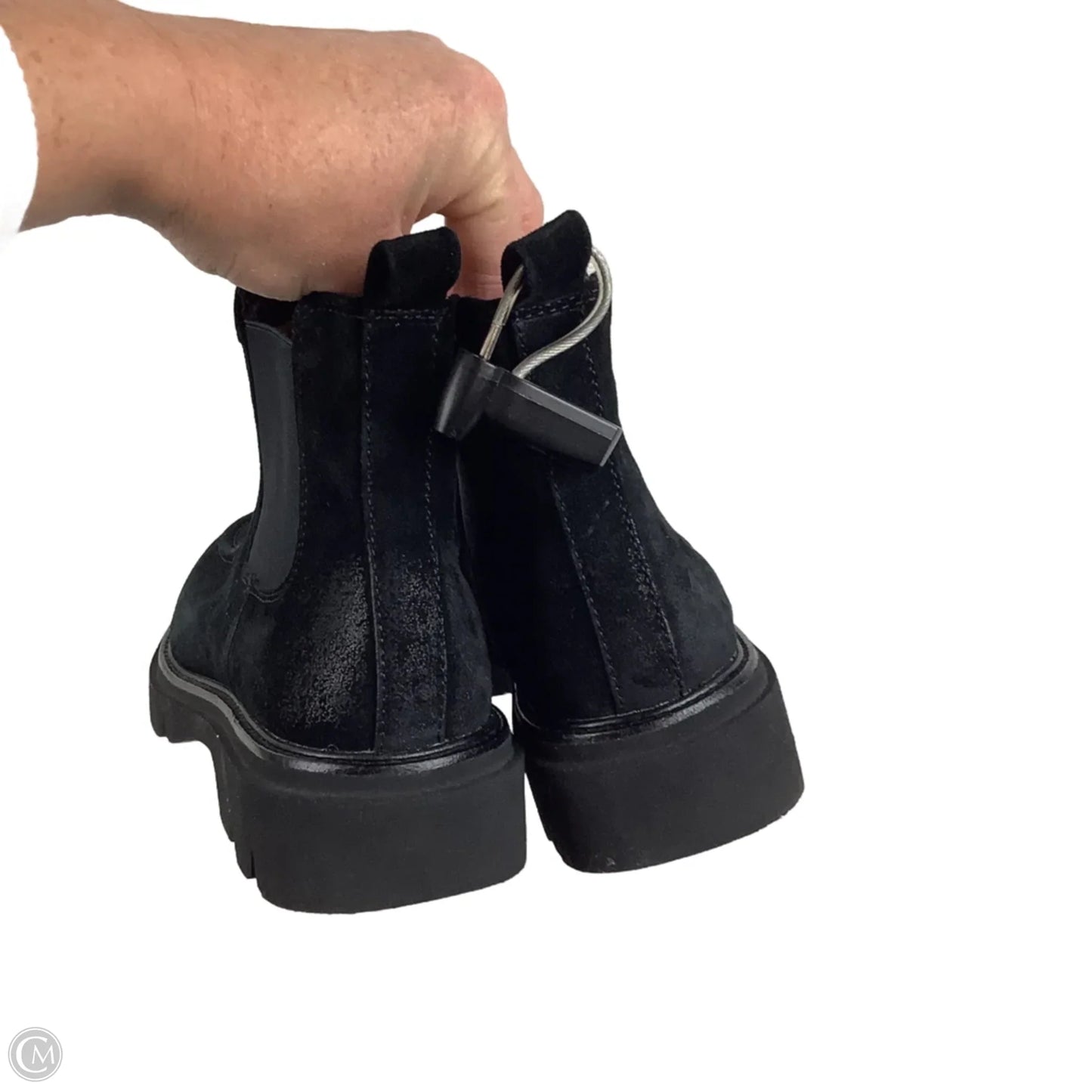 Boots Ankle Flats By Sofft In Black, Size: 8.5