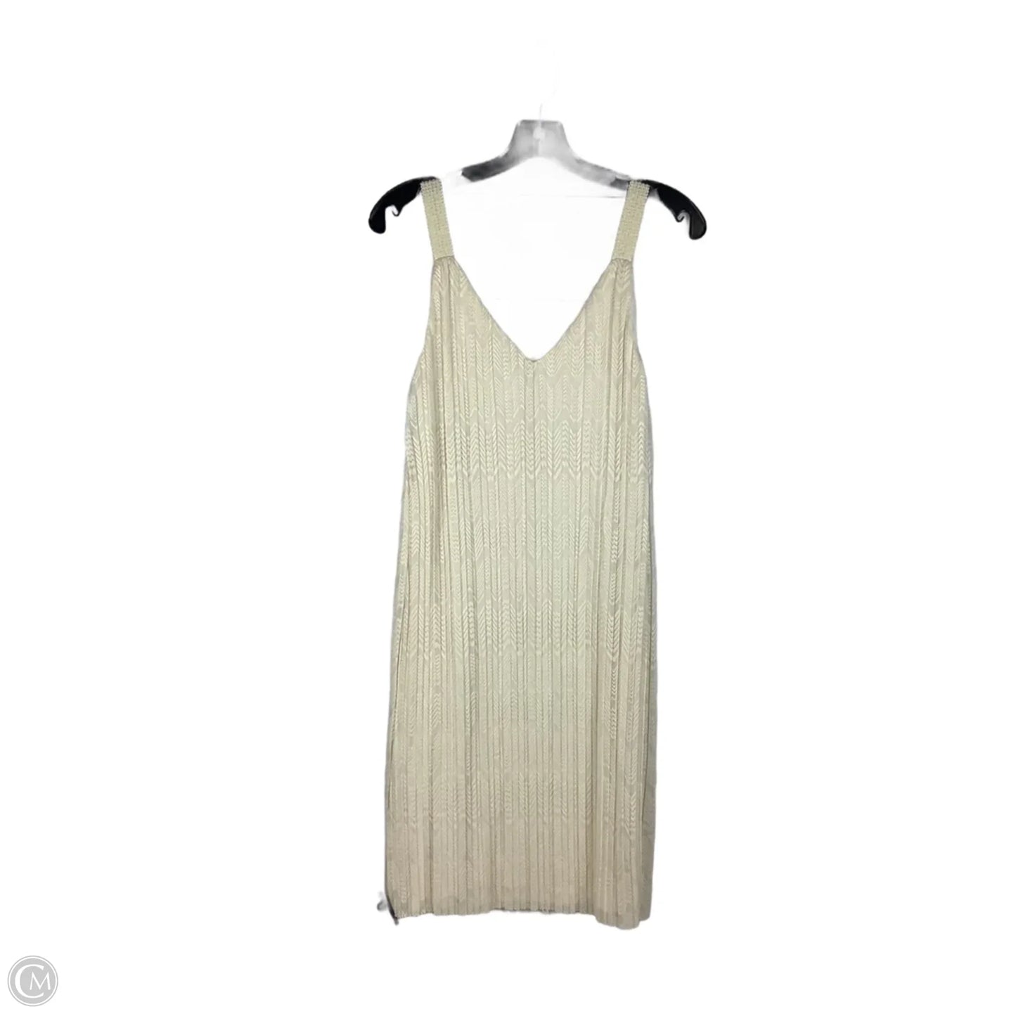 Dress Party Midi By Anthropologie In Cream, Size: 6