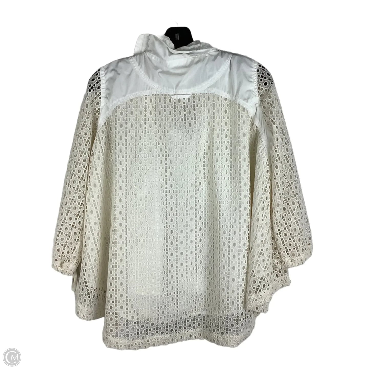 Jacket Windbreaker By Anthropologie In Cream, Size: Xs