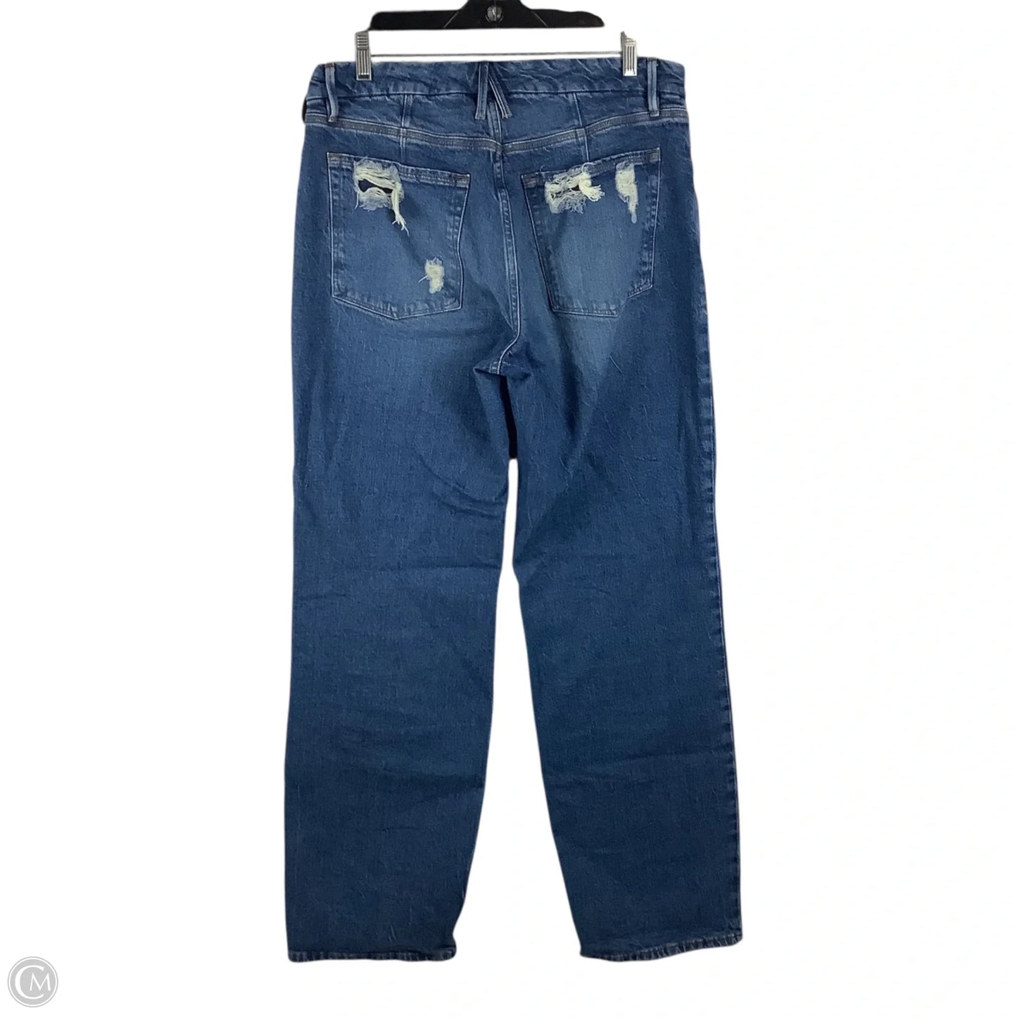 Jeans Straight By Good American In Blue Denim, Size: 4/27