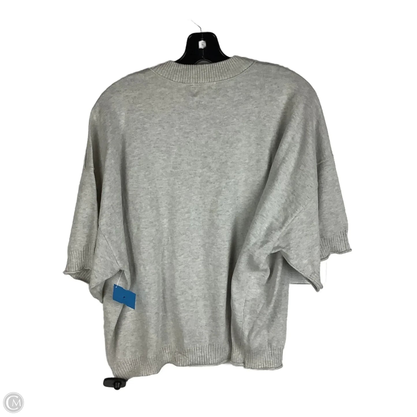 Sweater Short Sleeve By Fate In Grey, Size: M