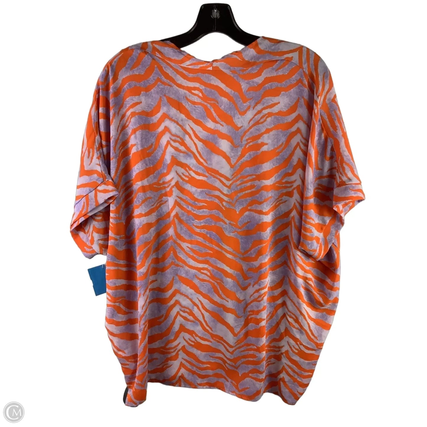 Top Short Sleeve By Jodifl In Orange & Purple, Size: L