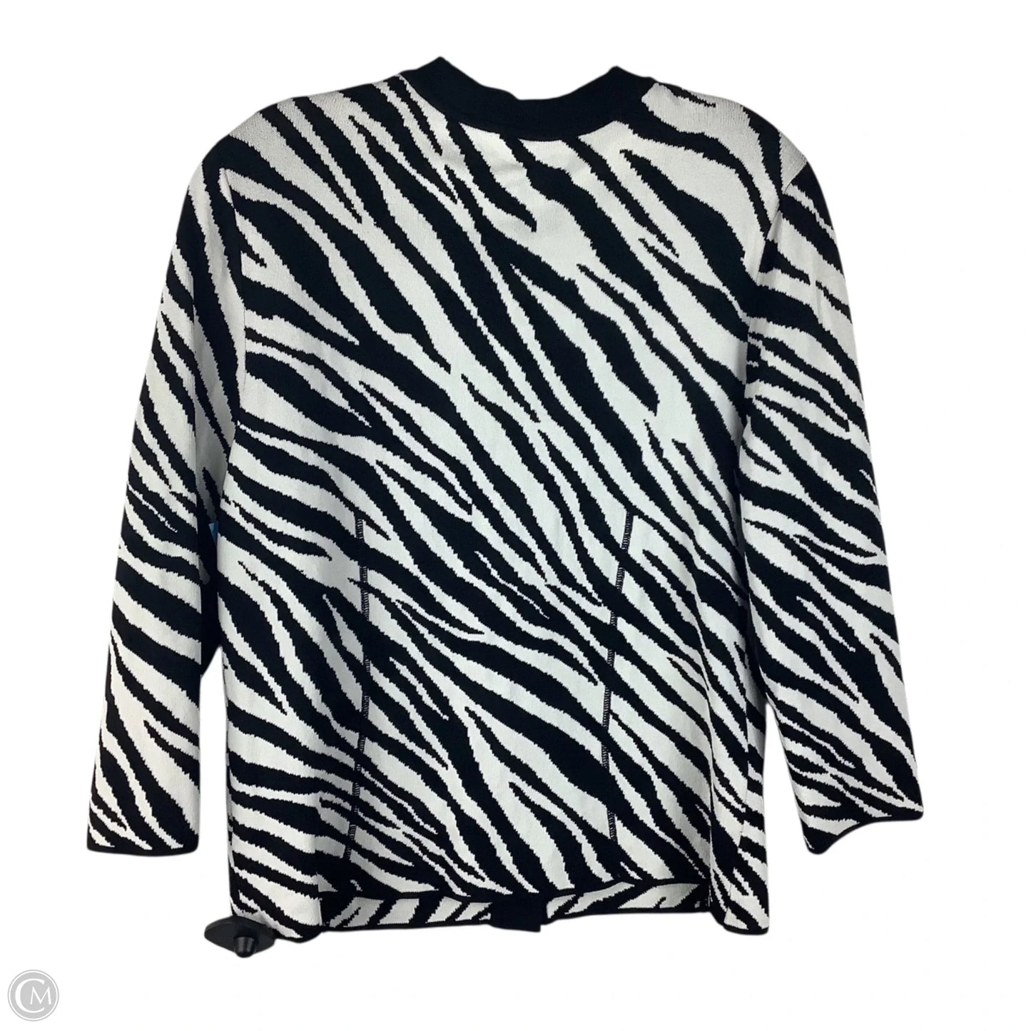 Cardigan By Jones New York In Zebra Print, Size: M