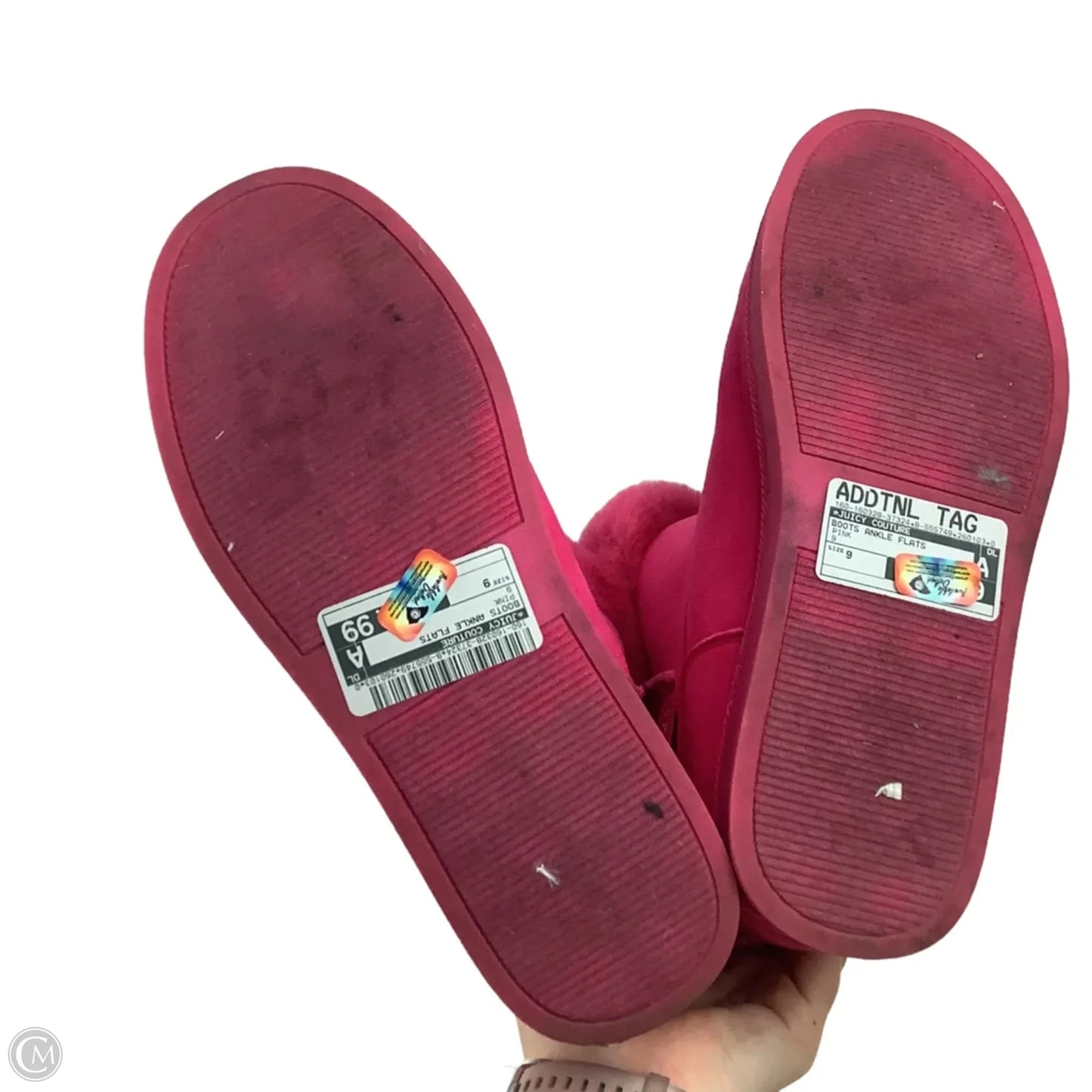 Boots Ankle Flats By Juicy Couture In Pink, Size: 9