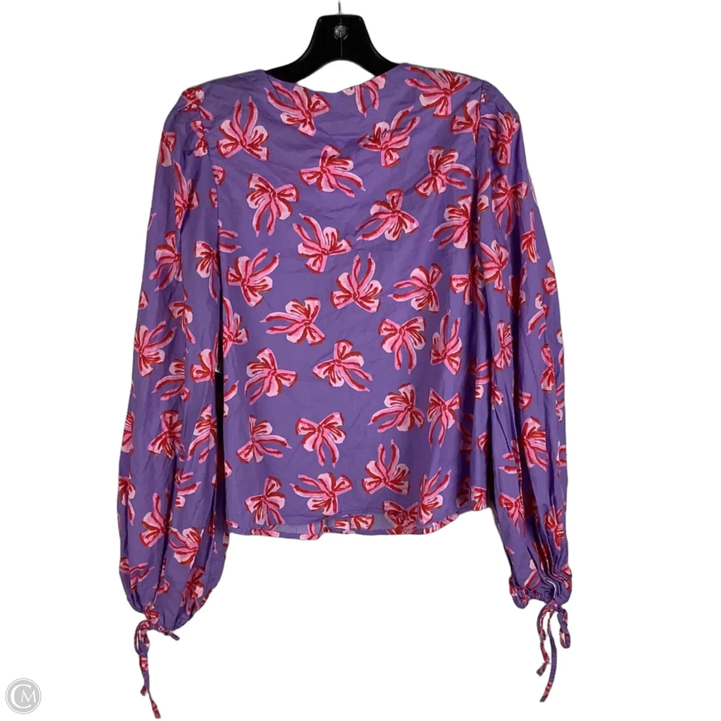 Top Long Sleeve By Cmc In Purple, Size: M