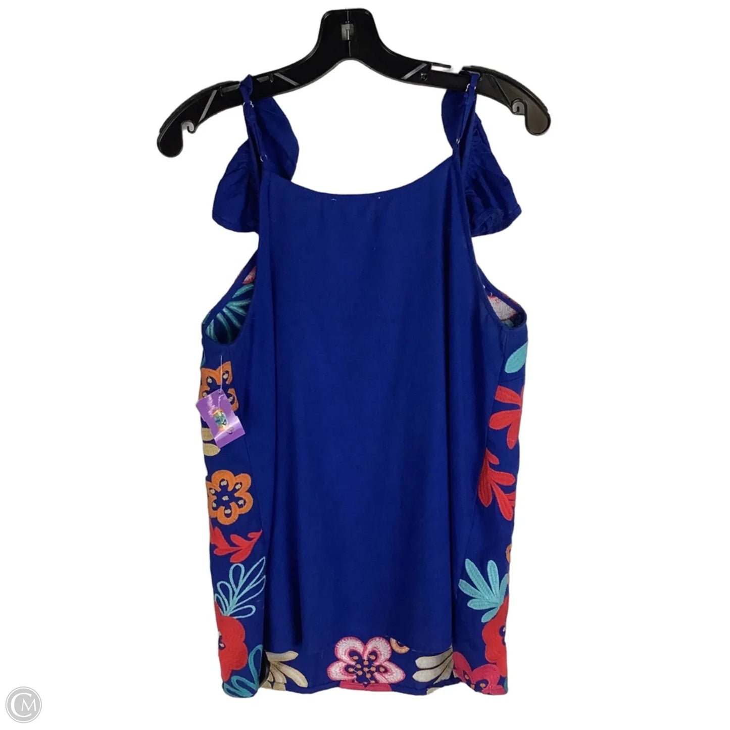 Top Sleeveless By Andree By Unit In Blue, Size: L