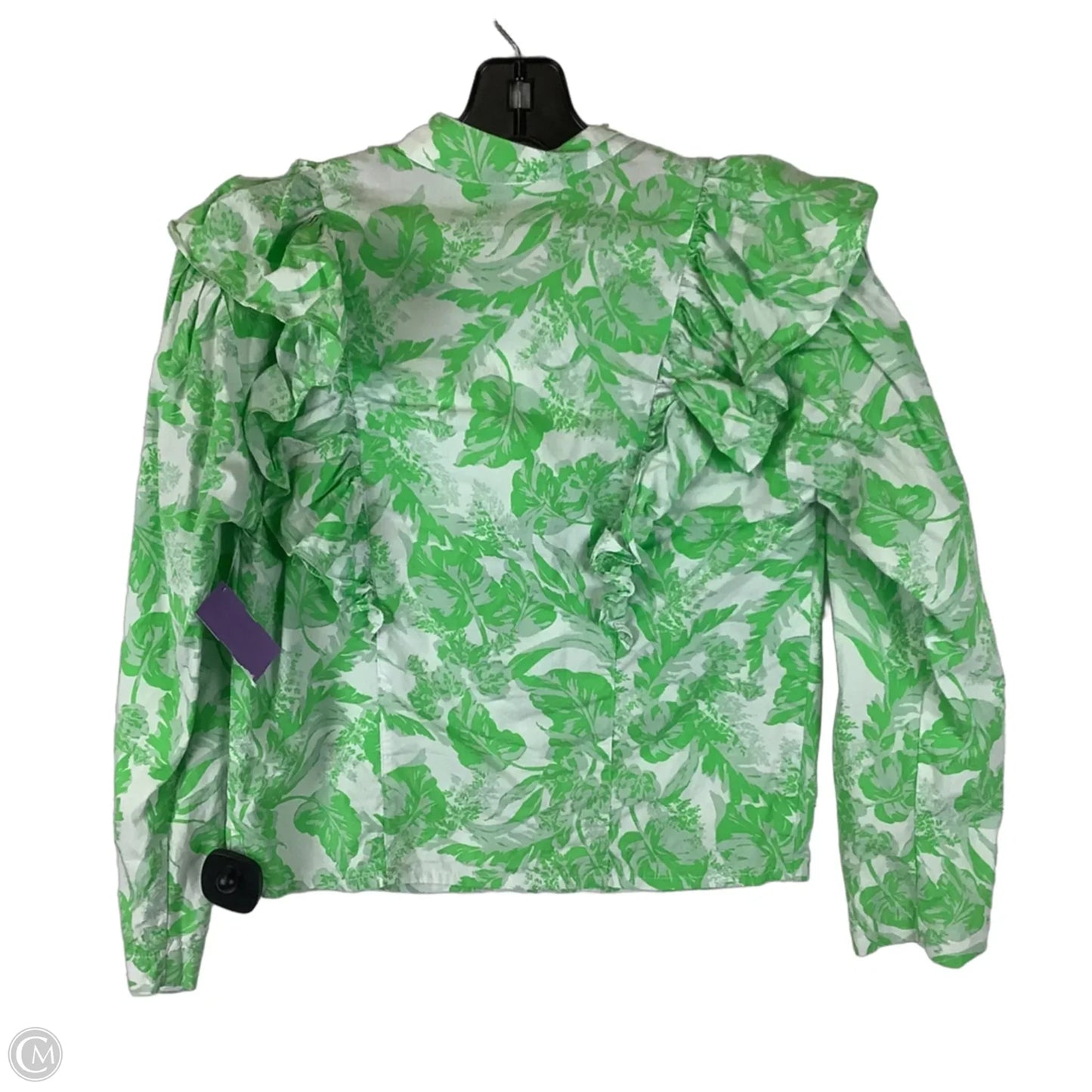 Top Long Sleeve By Olivaceous In Green, Size: S